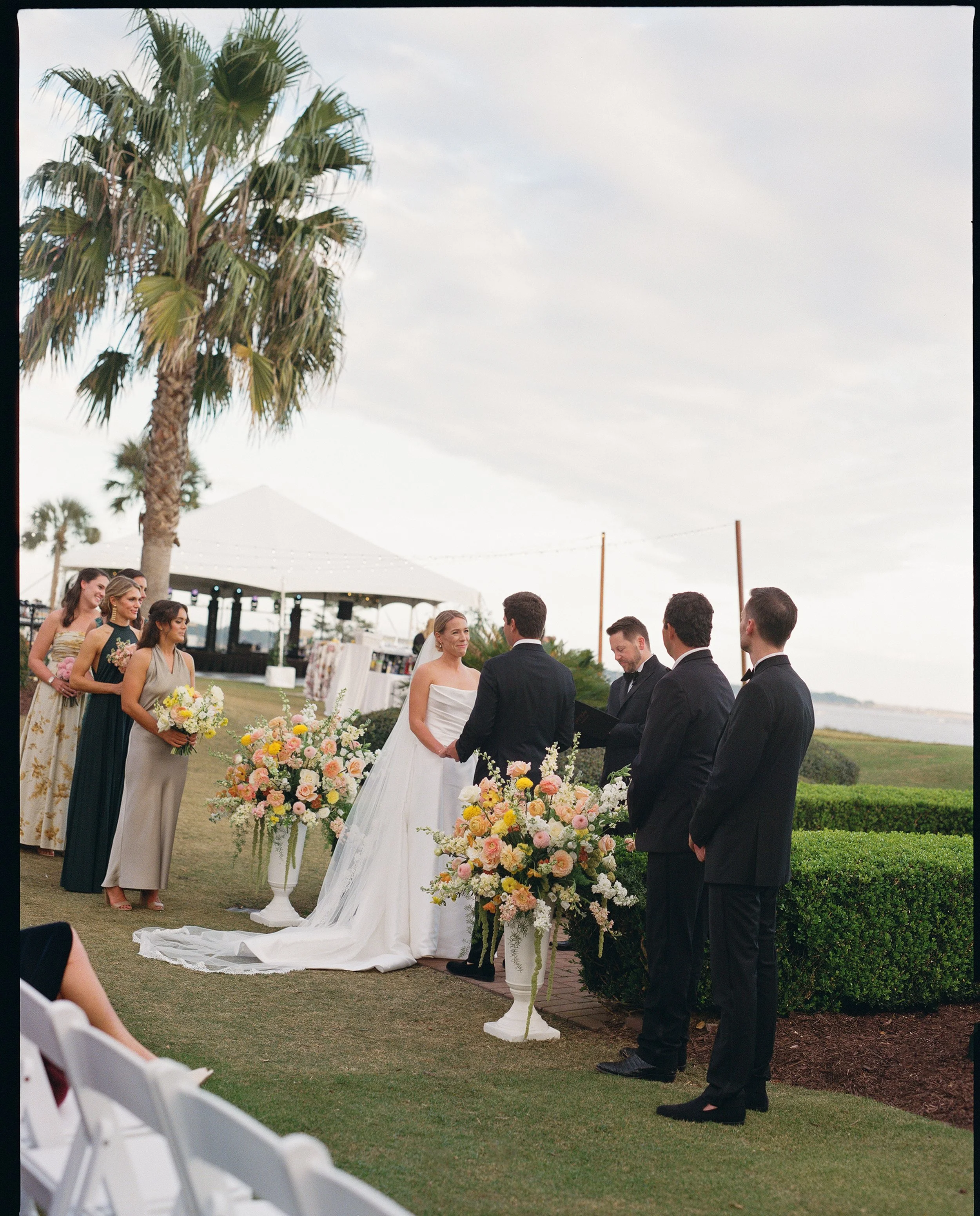 The Pavilion at Patriots Point Links Tented Wedding Reception