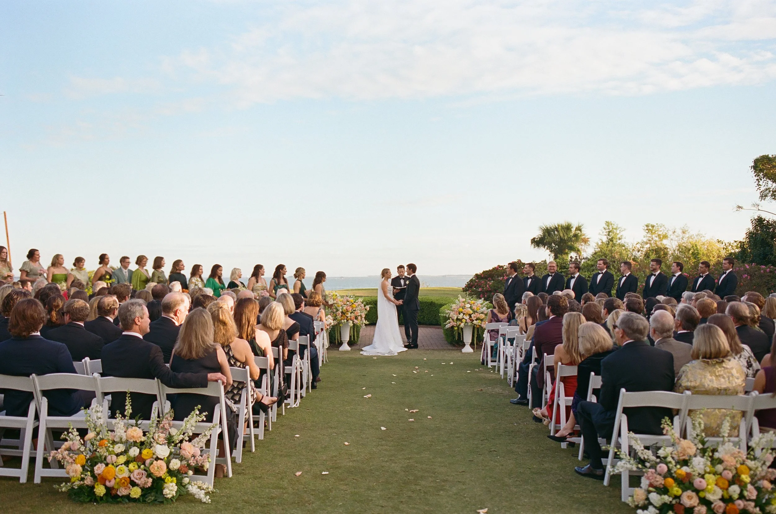 The Pavilion at Patriots Point Links Tented Wedding Ceremony