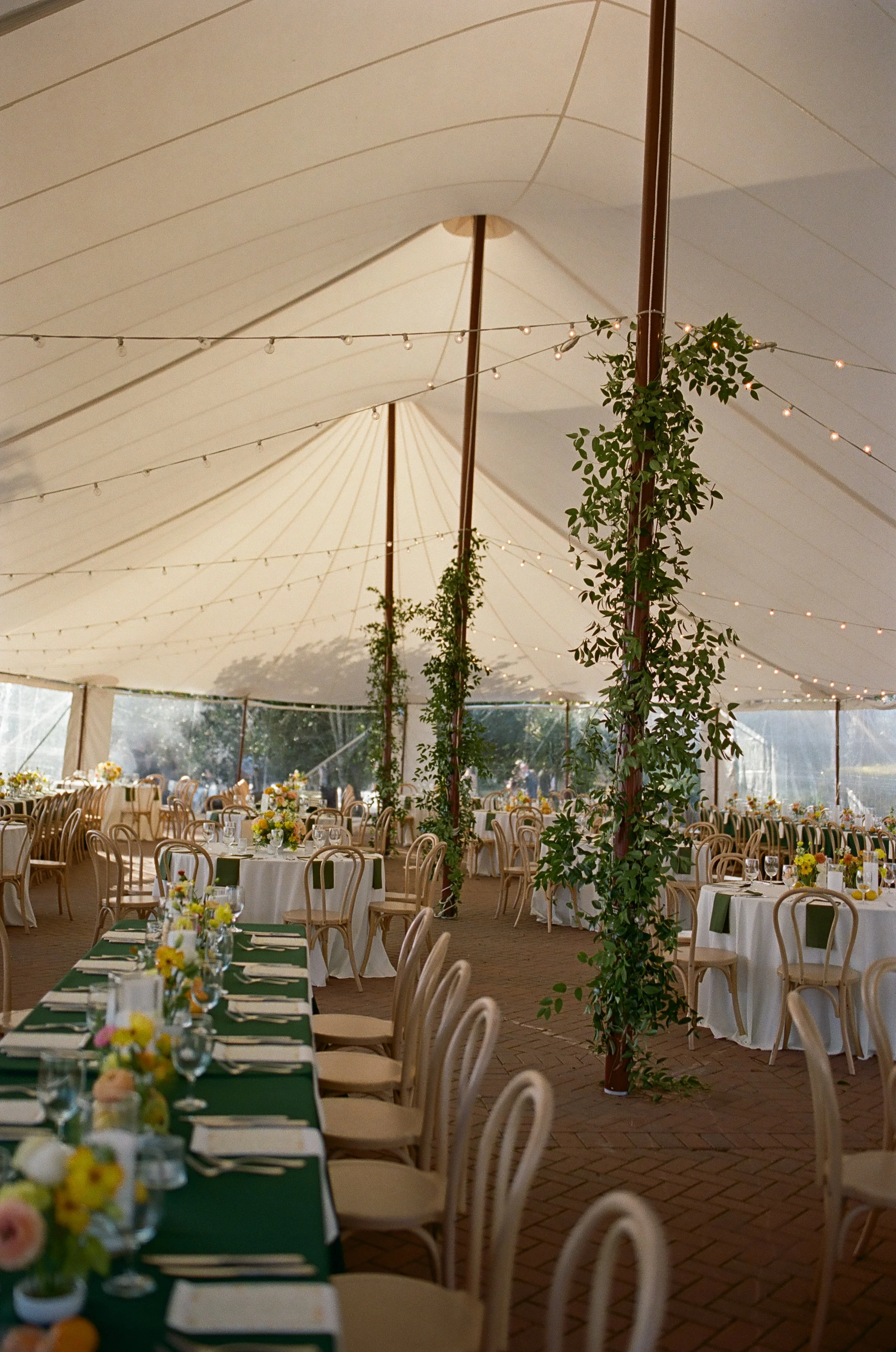 The Pavilion at Patriots Point Links Tented Wedding Reception