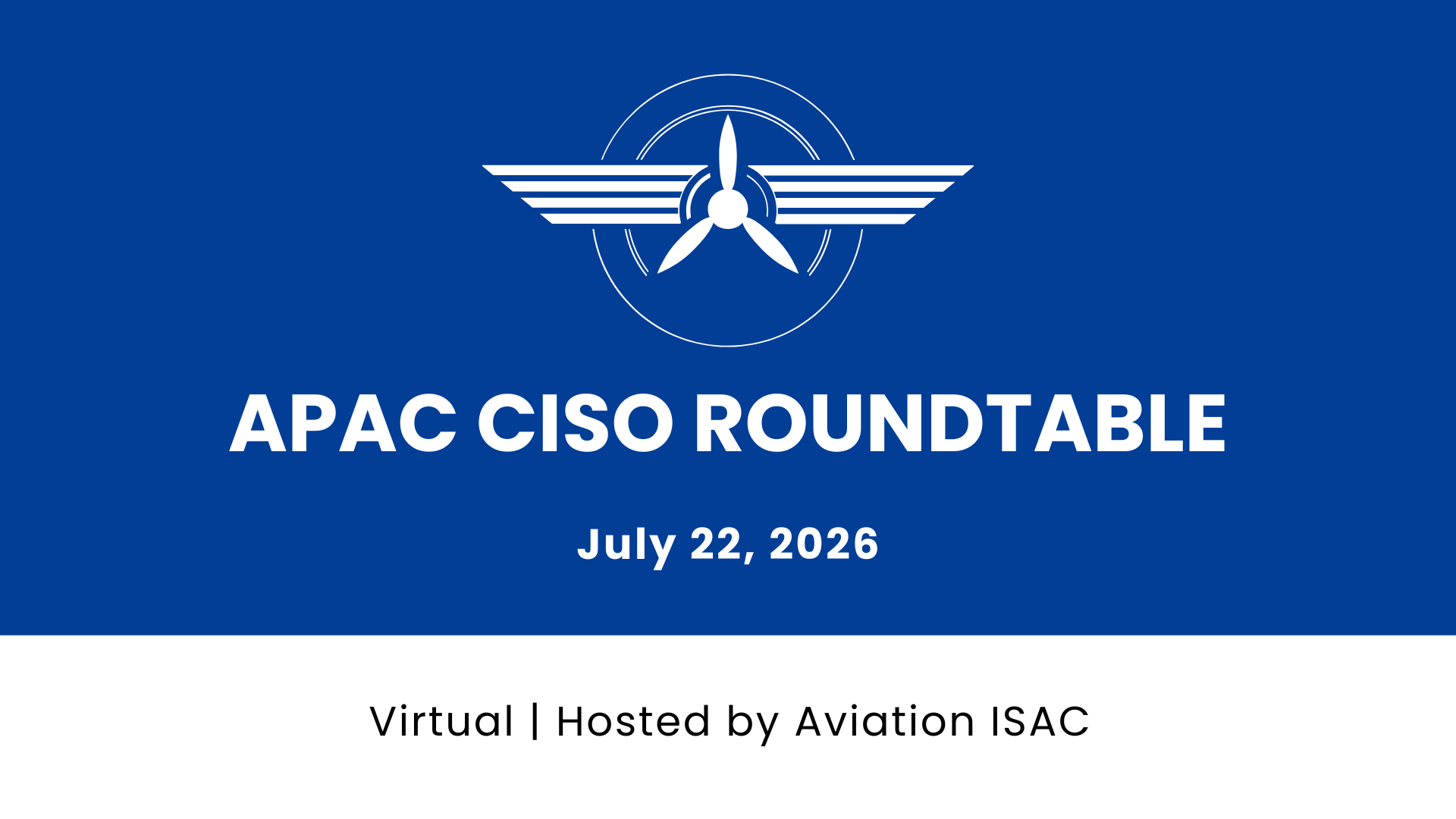 APAC Virtual CISO Roundtable