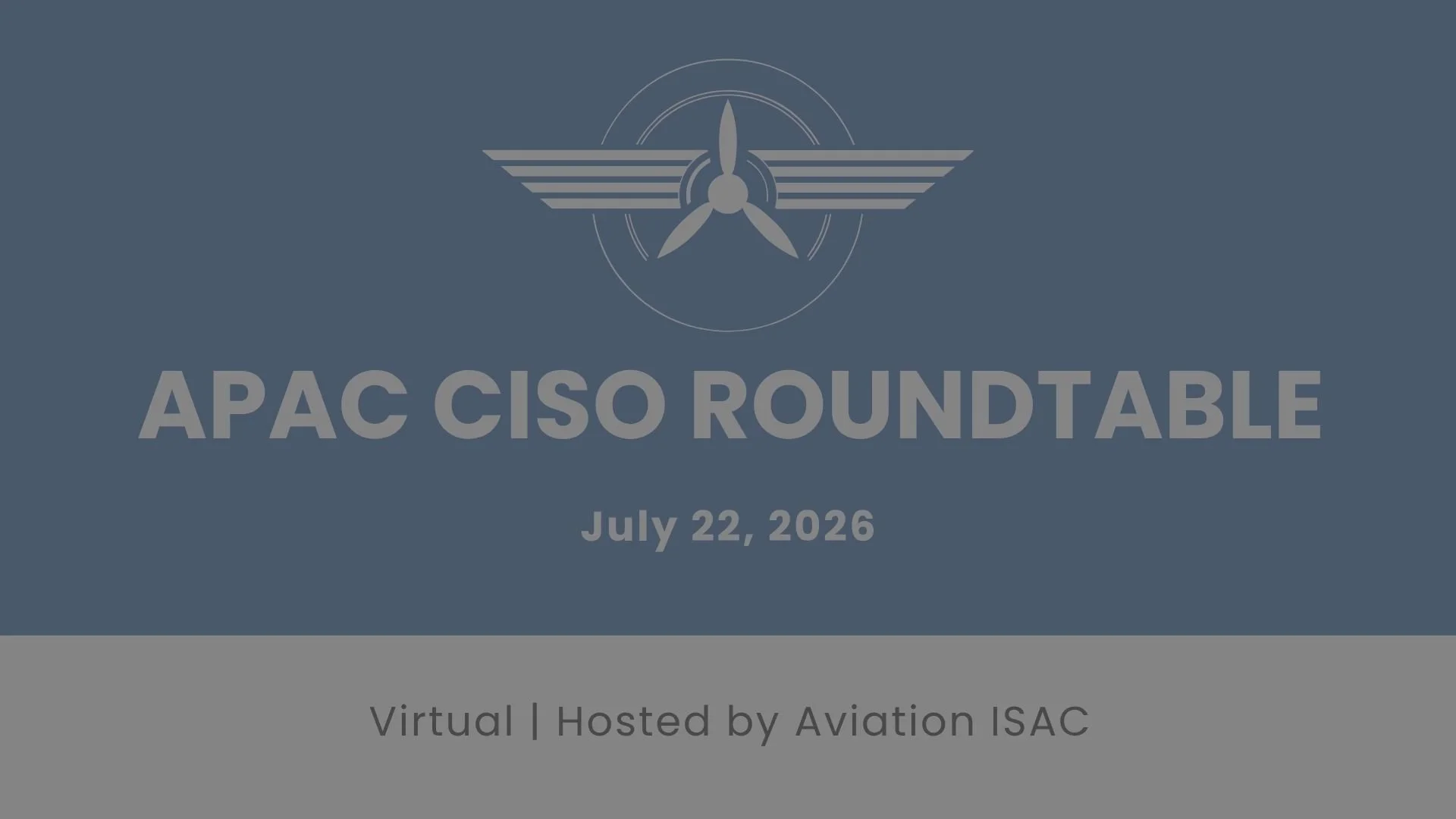 APAC Virtual CISO Roundtable