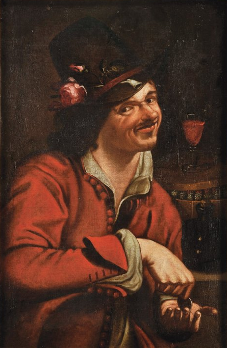 Man with a Coin by Portuguese painter Morgado de Setúbal. 18th century.