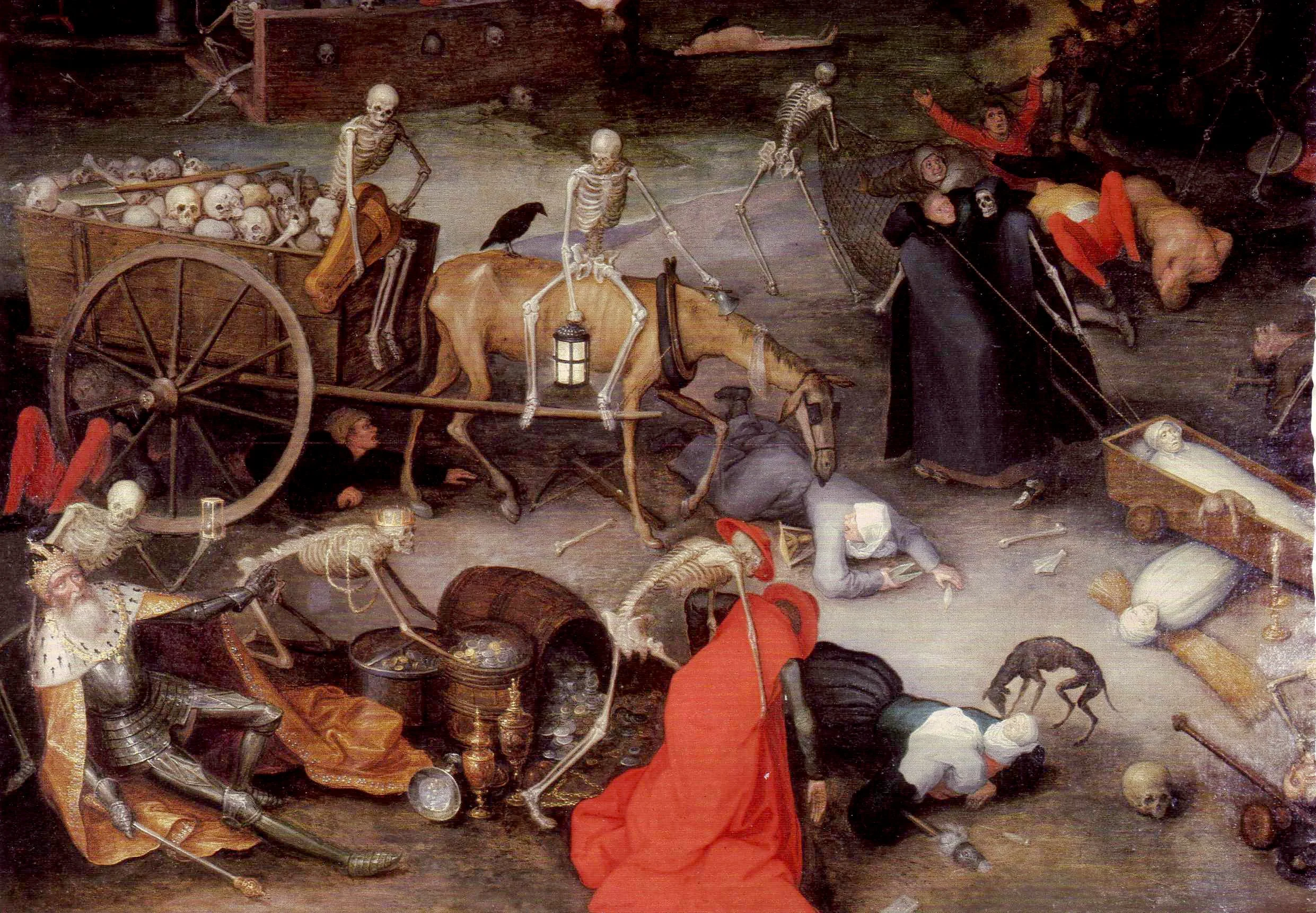  The Triumph of Death by Flemish painter, drawer and printmaker Jan Brueghel the Elder - 1597.
