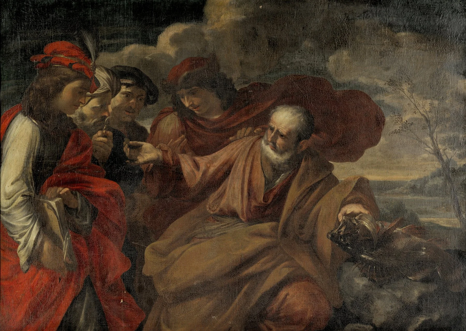  Miracle of the Coin- The Tribute Money of Saint Peter, attributed to Guercino