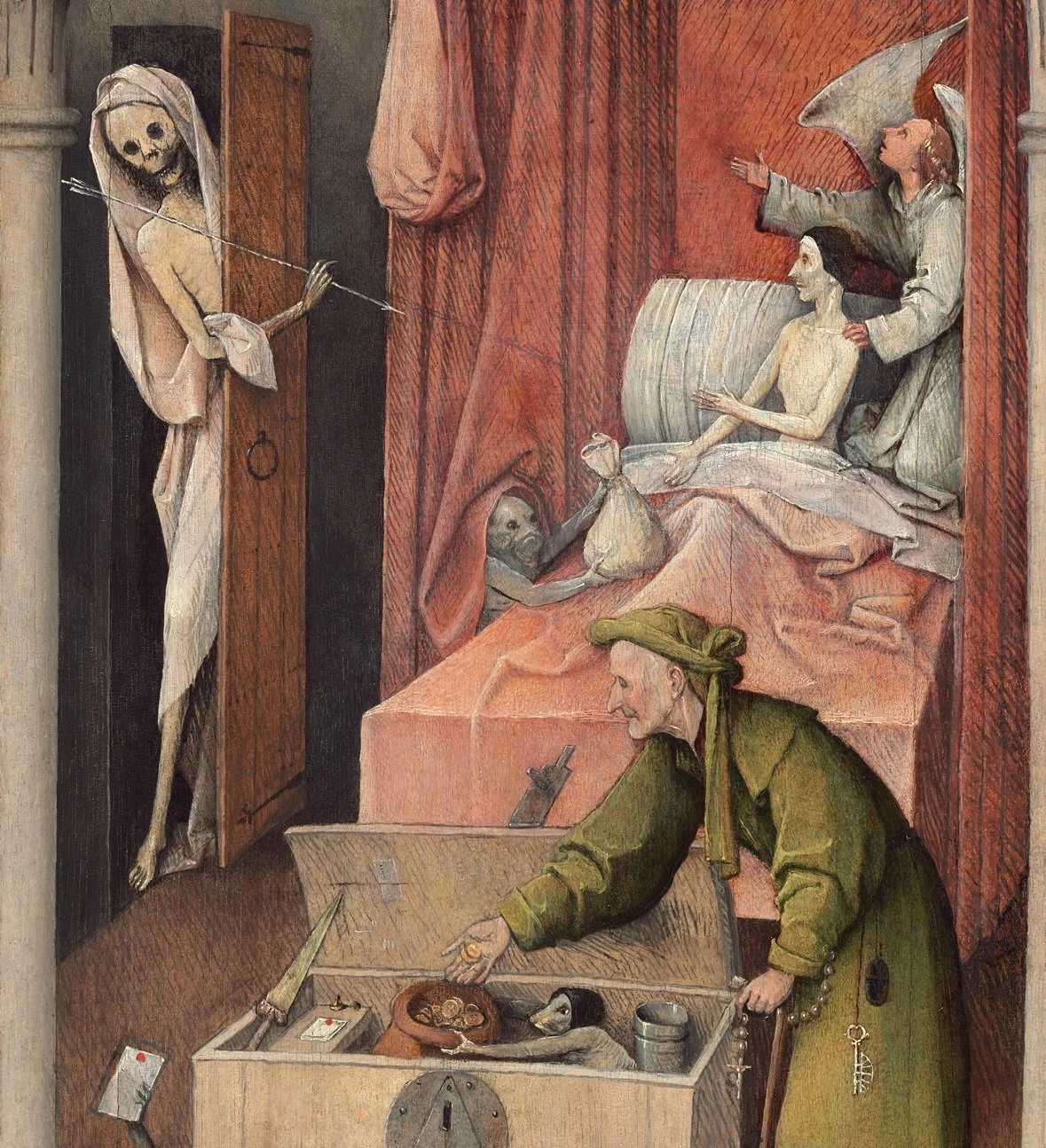 Death and the Usurer by Jheronimus Bosch, 1494-1516