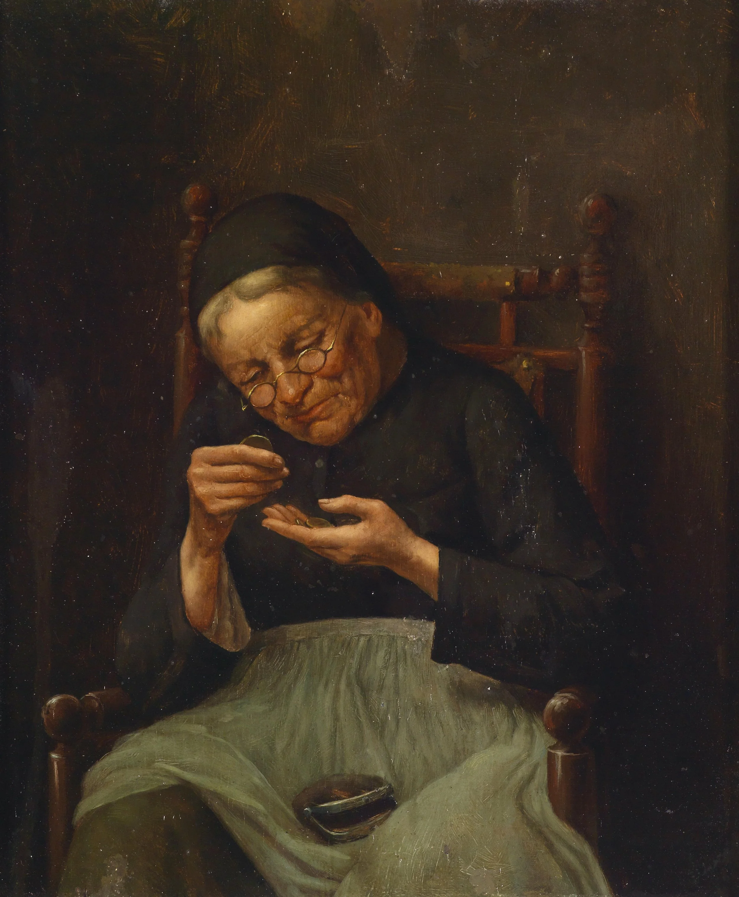 Mayer von Bremen Umkreis Geldzählendes Mütterchen. The information available for this image is incomplete. 