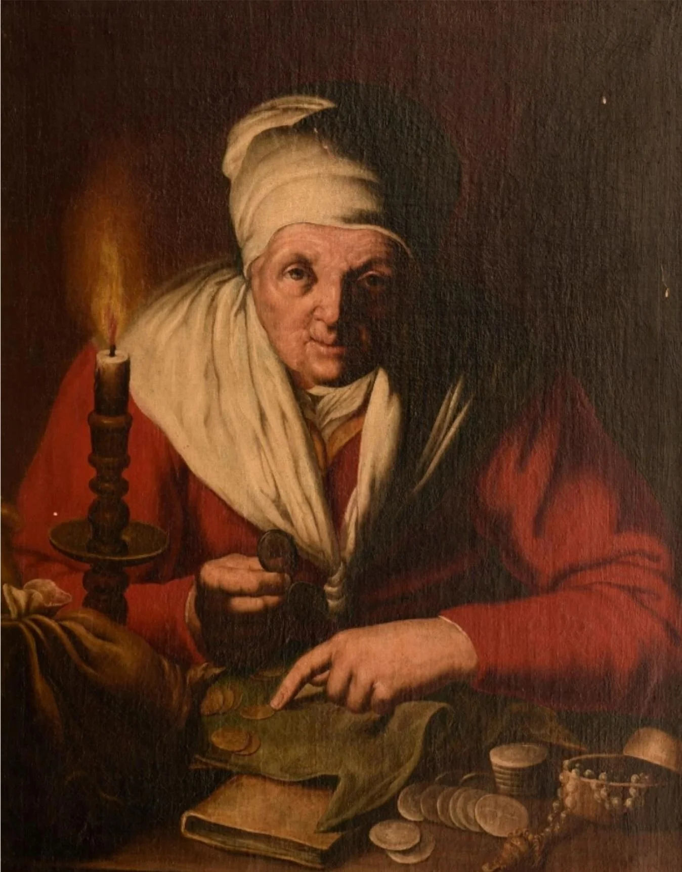 Abraham Bloemaert- L'avarice.- (Dutch, b. ca. 1564–1651)- painting on canvas.