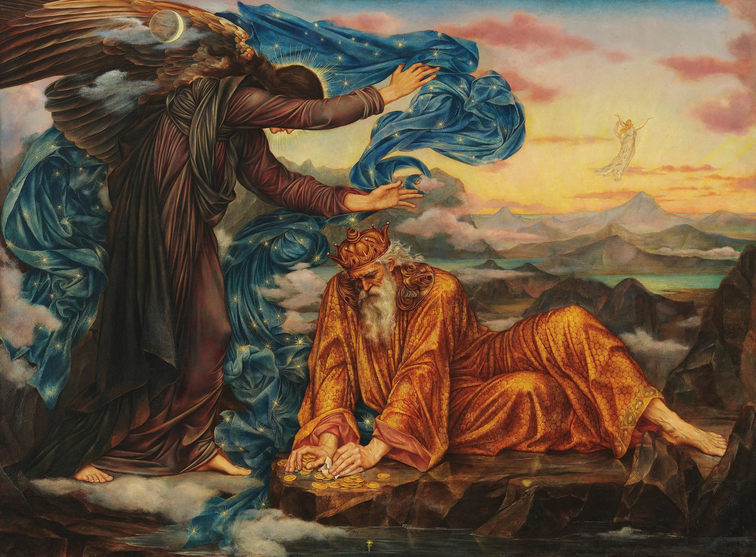 Earthbound by British painter Evelyn De Morgan circa 1897.