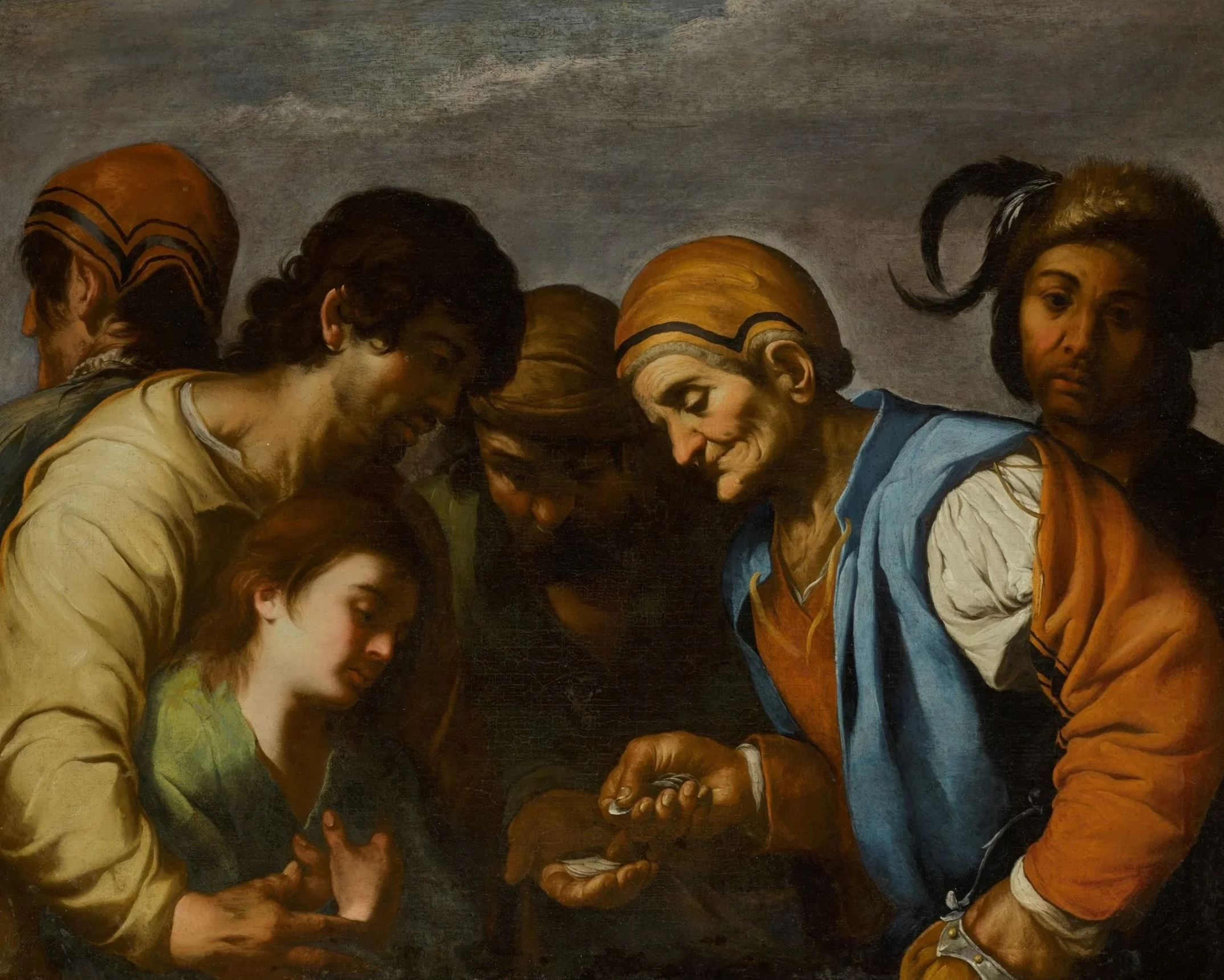 Joseph sold into slavery by Francesco Francanzano.  Monopoli 1612 - Naples 1656. Oil on canvas.
