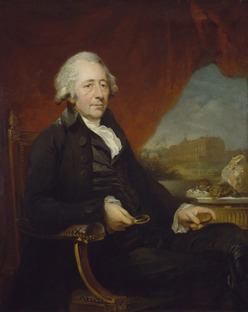 Portrait of Matthew Boulton by Carl Frederik von Breda. Circa 1790.  In 1788, Boulton established the Soho Mint as part of his industrial plant. The mint included eight steam-driven presses, each striking between 70 and 84 coins per minute.