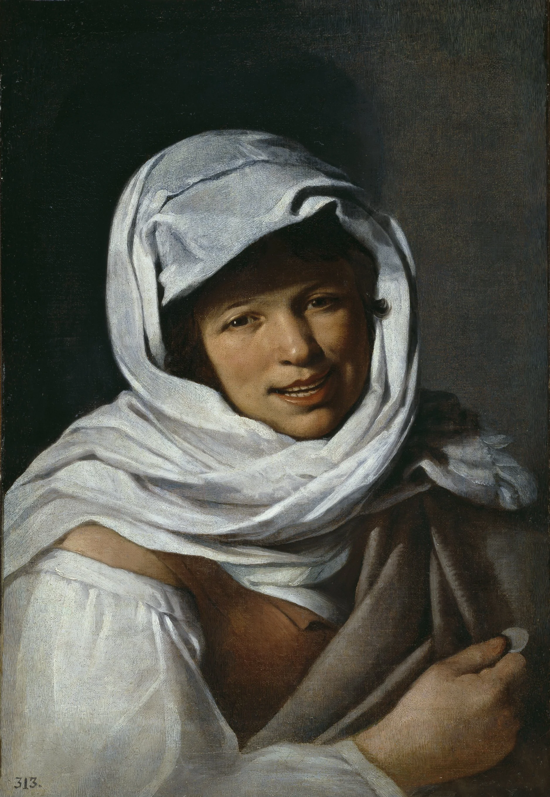 The Girl with a Coin (Girl of Galicia) by the Spanish painter Bartolomé Esteban Murillo, painted between 1645 and 1650. Oil on Canvas.
