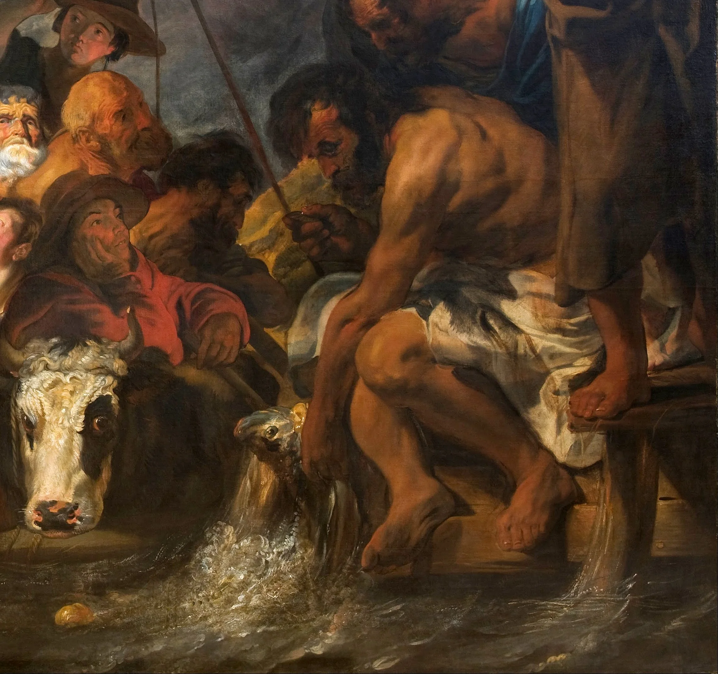 Detail of The Mircle of the Coin-Peter Finding the Silver Coin in the Mouth of the Fish