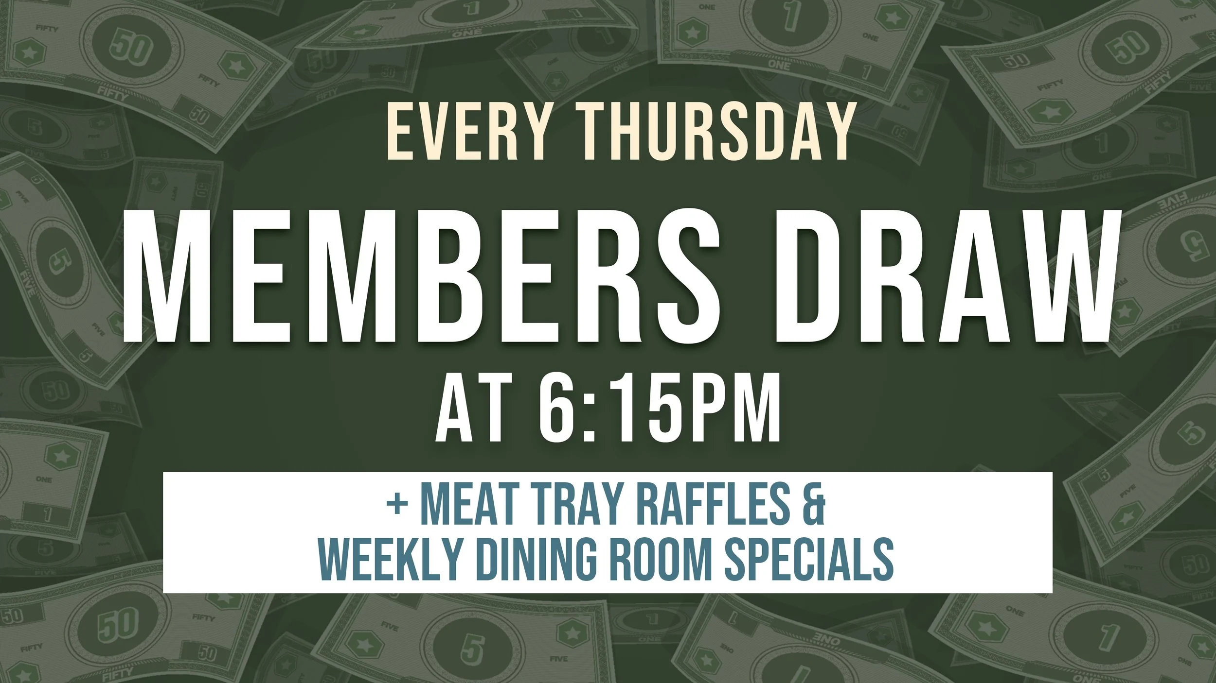 Members draw at Henley & Grange RSL held on Thursday nights