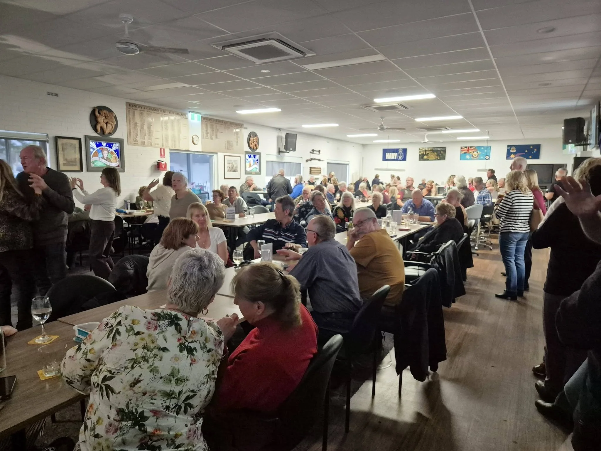 Community enjoying live entertainment at Henley & Grange RSL