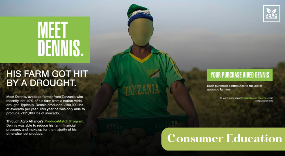 To educate consumers about the challenges farmers face, each AgroAlliance product has a sticker that leads to this poster campaign.
