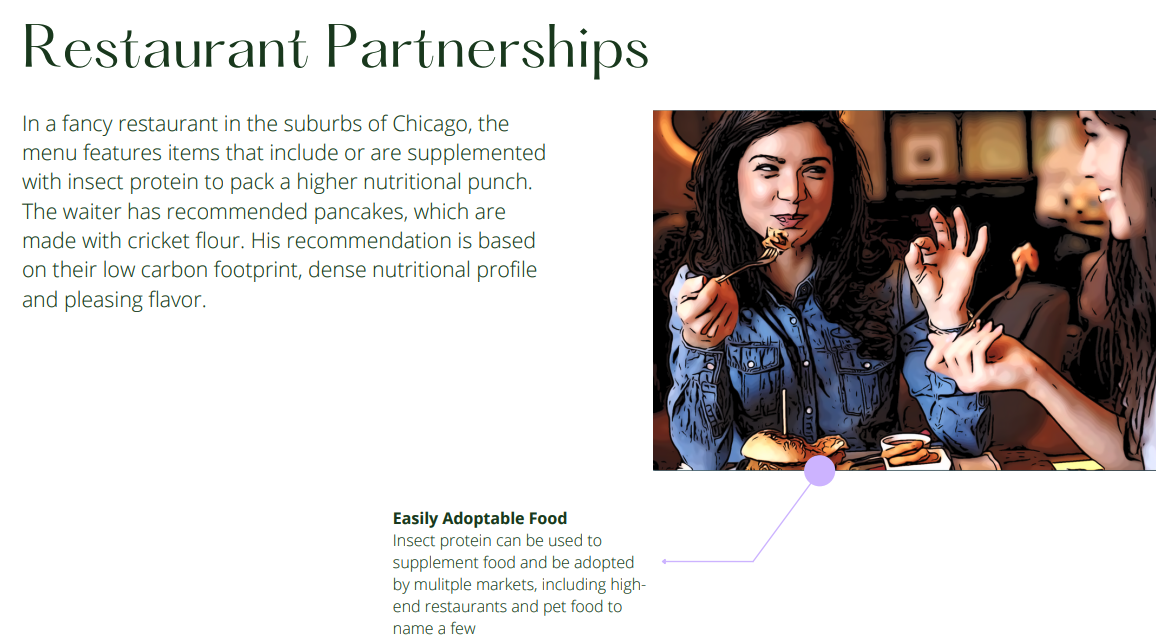 By partnering with restaurants to promote insect protein, consumer attitudes can shift.