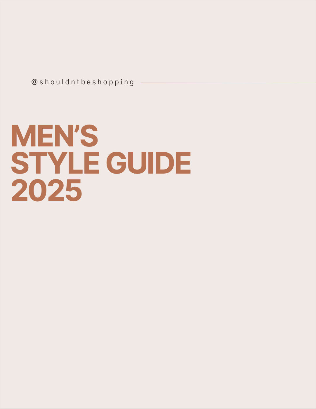 Men's Style Guide