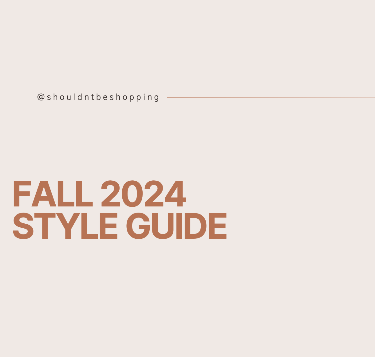 Fall 2024 Style Guide