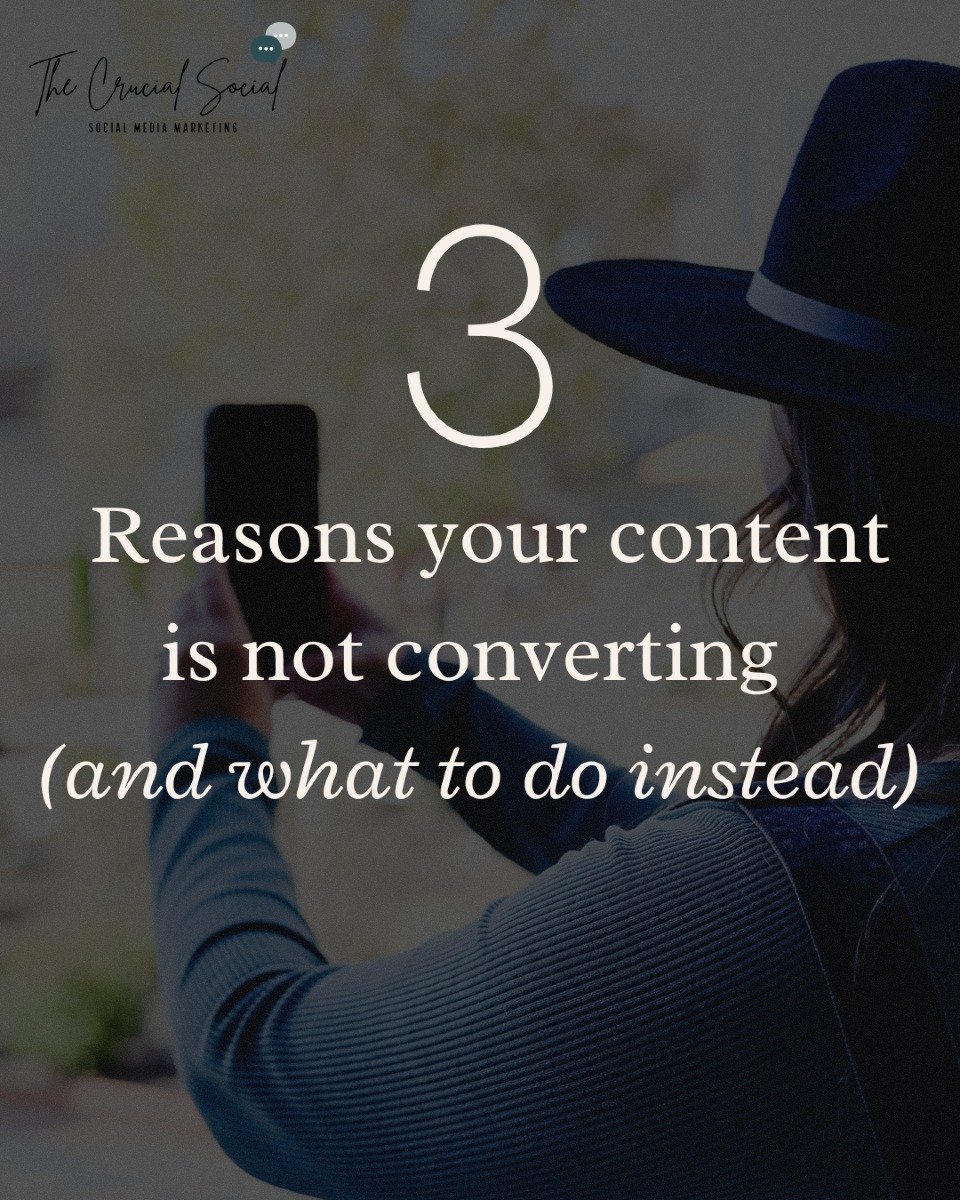 Here&rsquo;s what I see all the time:

 ❌ Posting for the algorithm

 ❌ No real content plan

 ❌ No CTA, no conversions

If you&rsquo;re not guiding your audience toward something&mdash;why are you posting? 🤷&zwj;♀️

Instead of chasing viral moments
