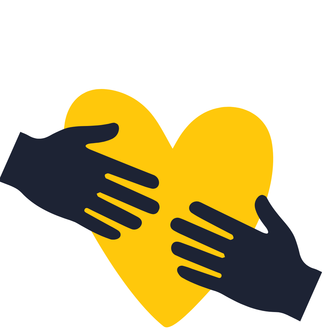 Hands over heart