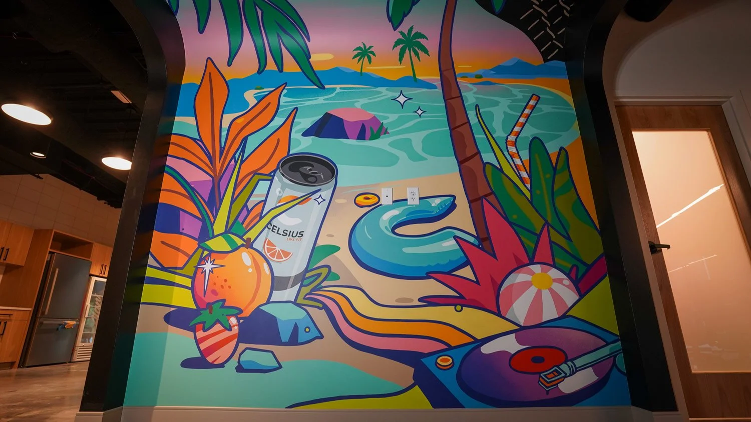 Celsius Alani Nu office mural