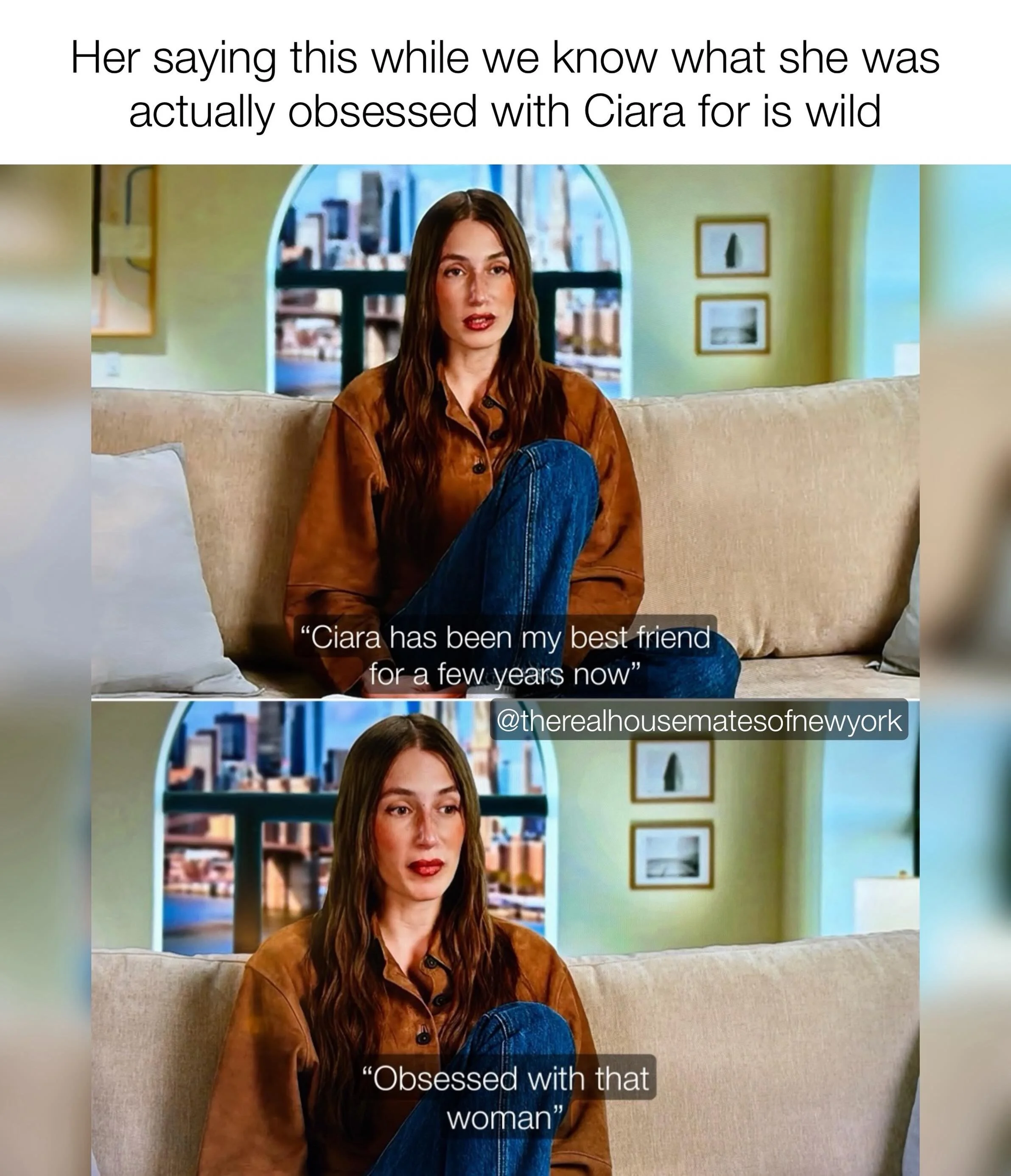 Yeah you&rsquo;re obsessed with her sweaty red faced man child. 

#inthecity #summerhouse #amandabatula #wtf #creepy