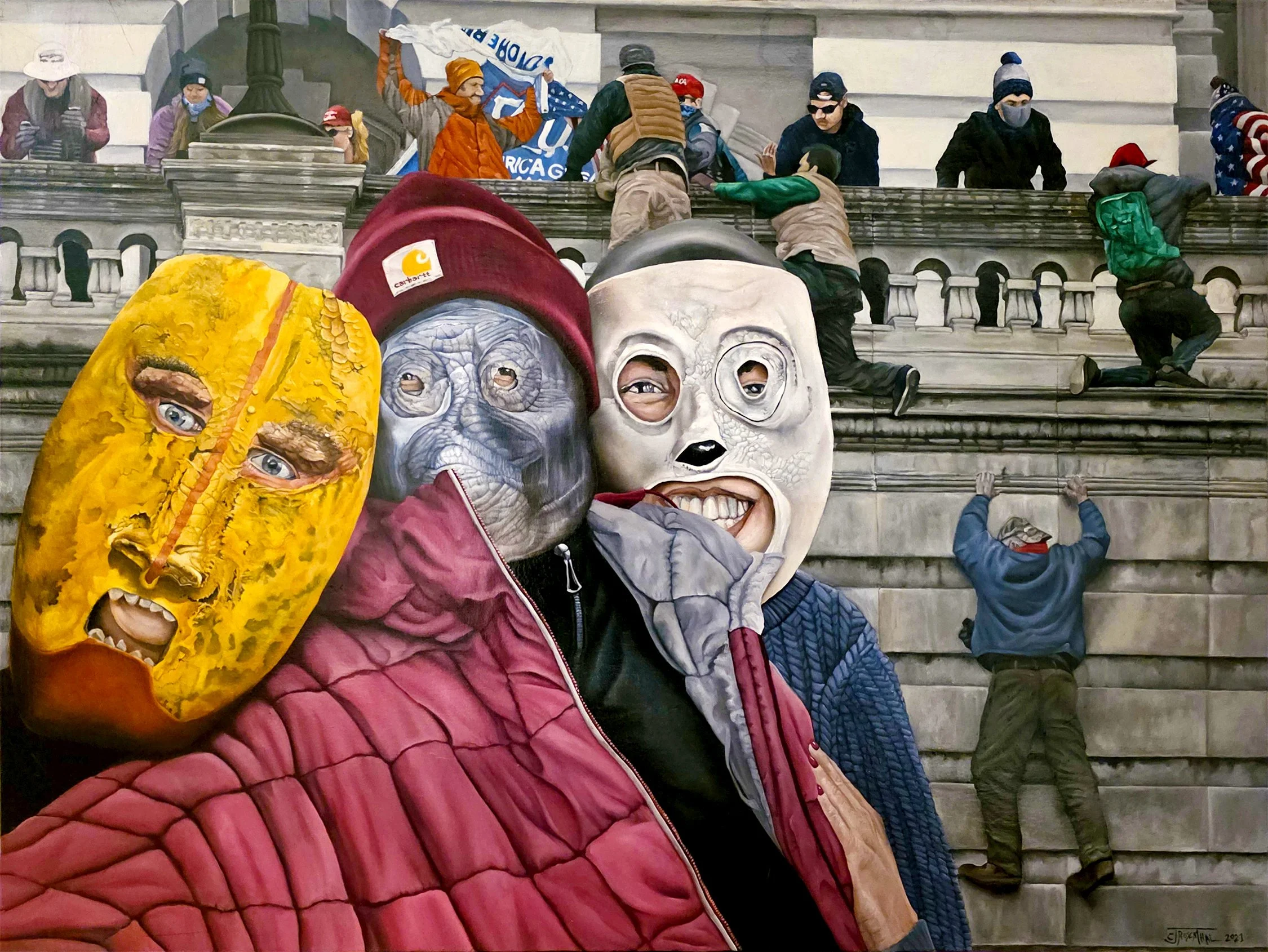 Selfie, 2021, oil on canvas, 36"x48"