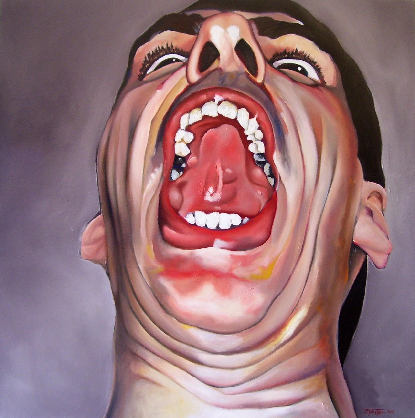 Chuck, 2009, oil on canvas, 48"x48"
