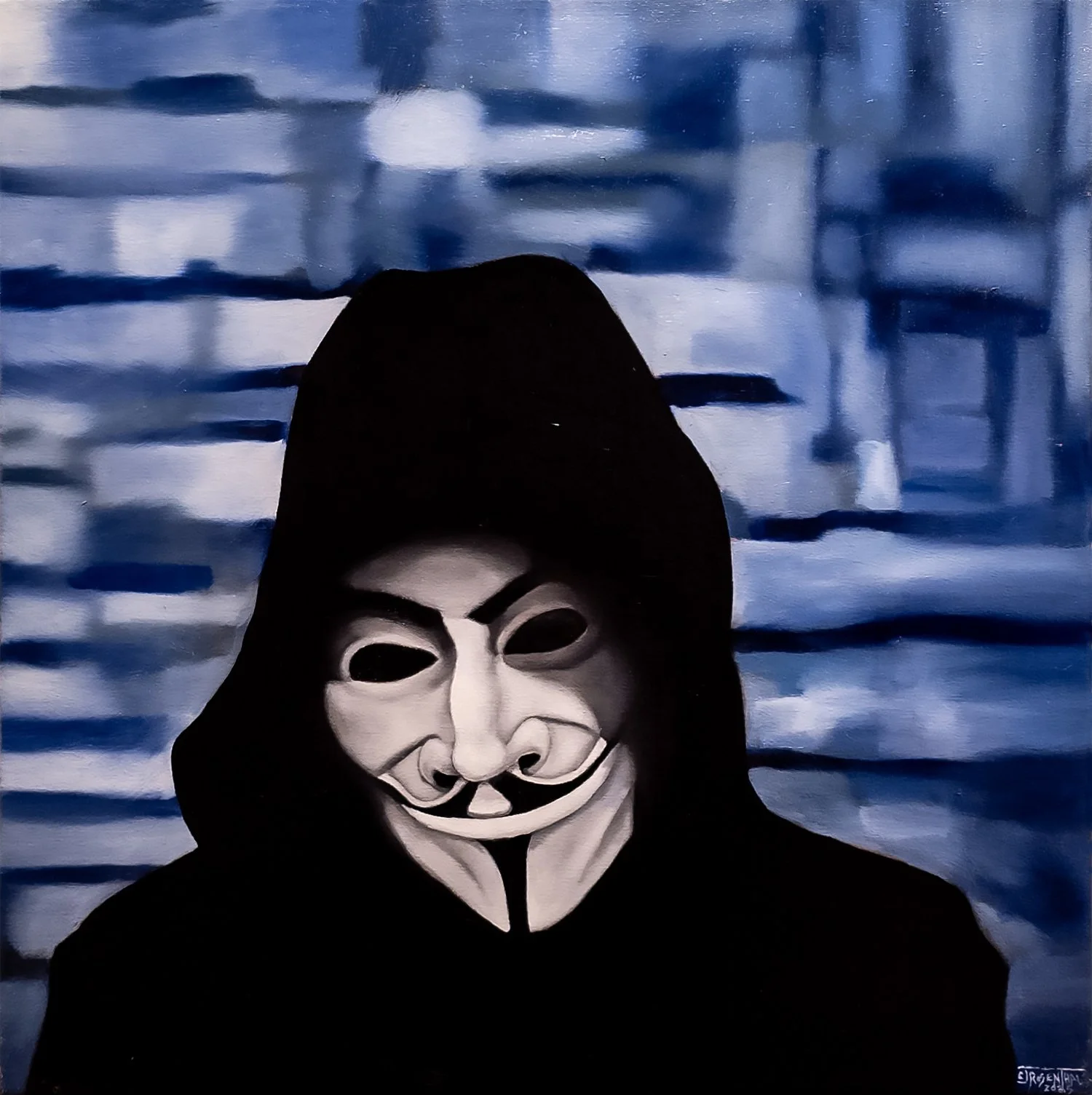Anonymous, 2025, oil on canvas, 24"x24"