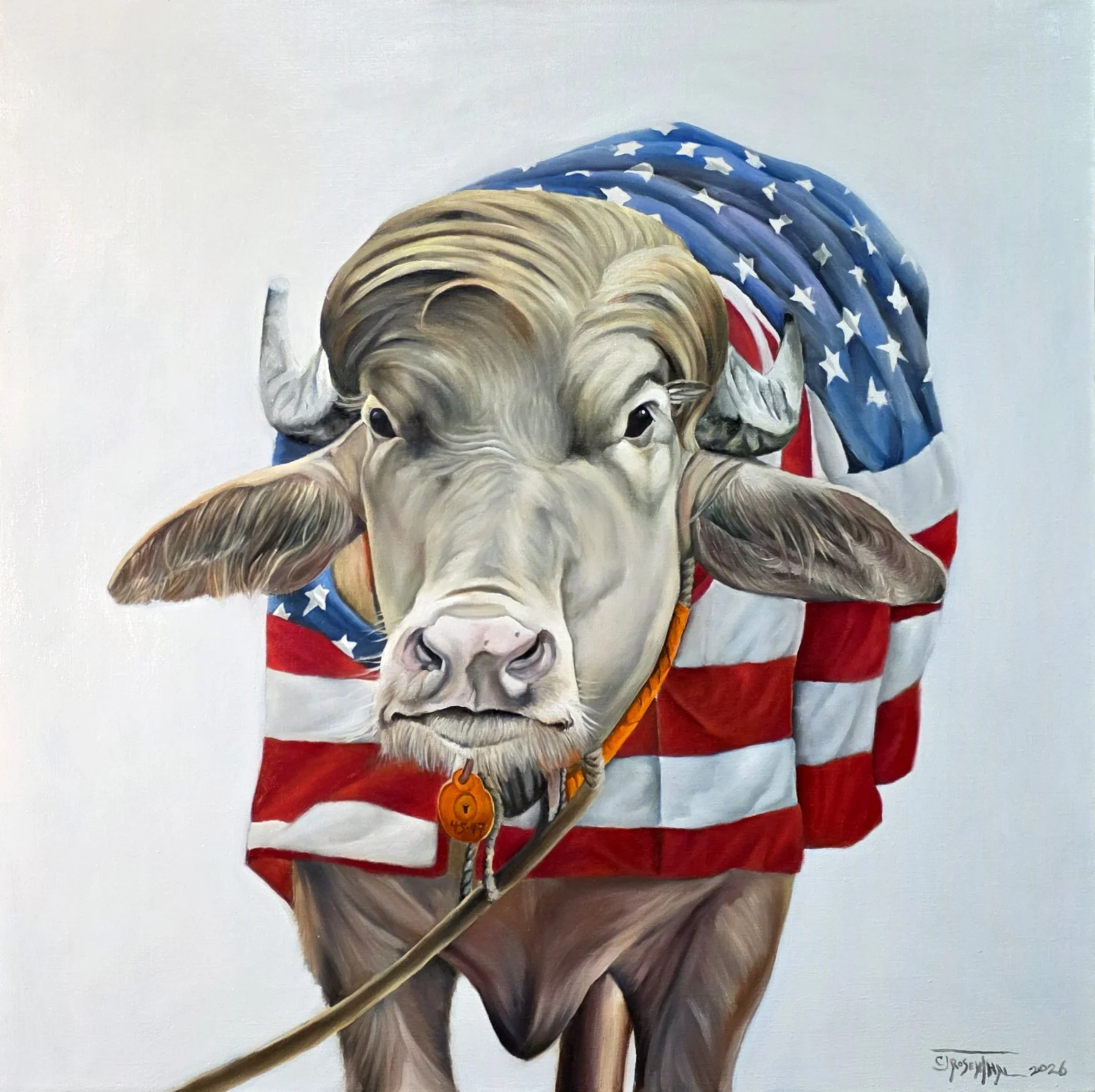 Presidential Portrait, 2026, oil on canvas, 30"x30"