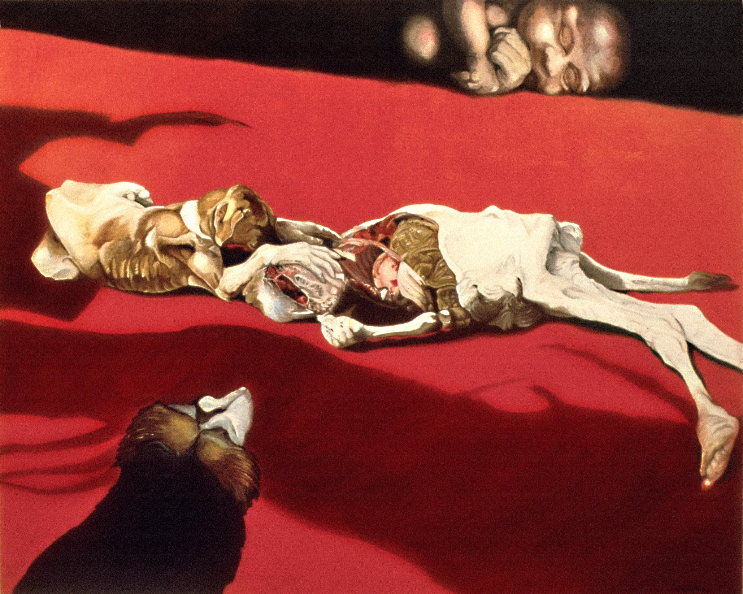 The Child's Red Dream, 1991, oil on canvas, 42"x60"