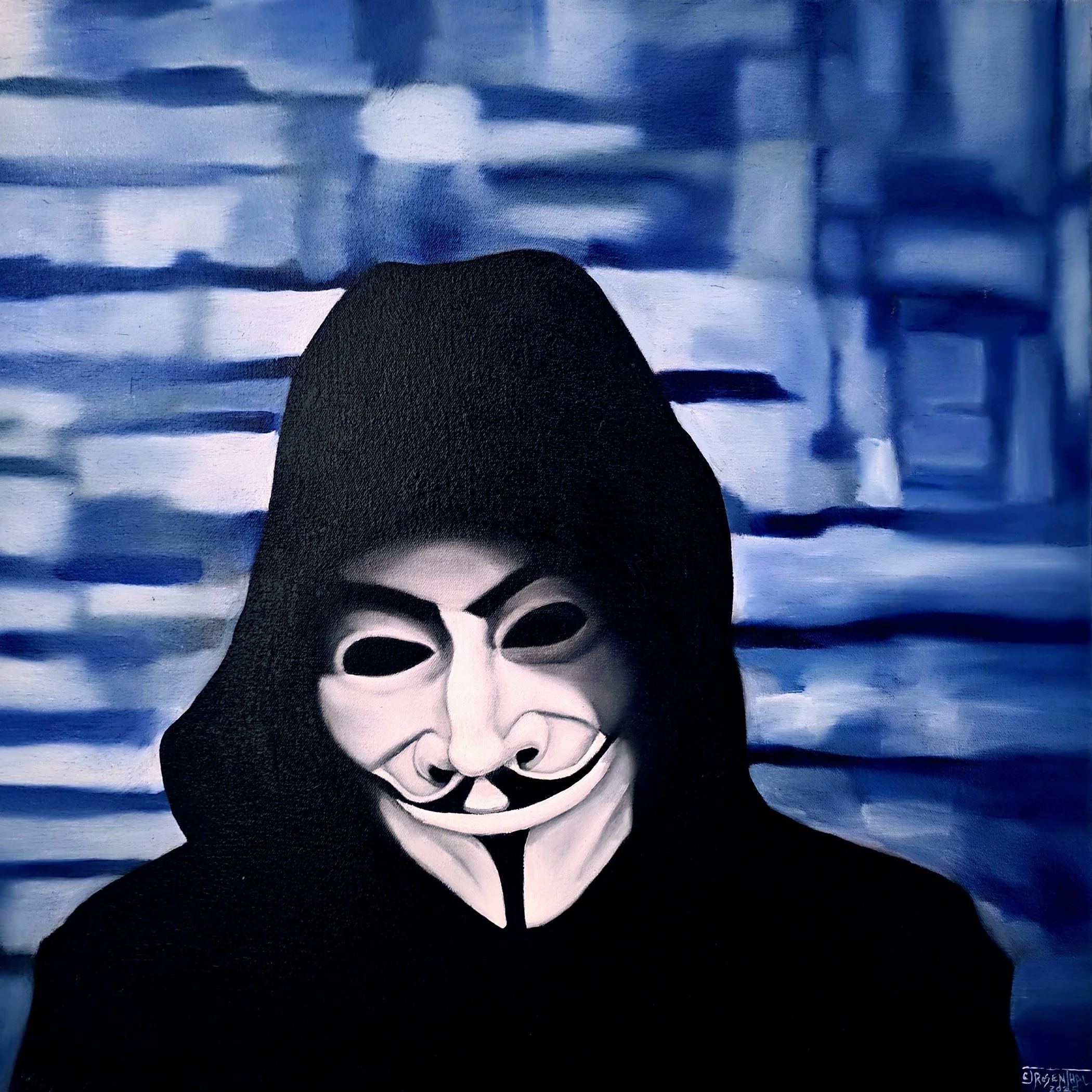 Anonymous, 2025, oil on canvas, 24"x24"
