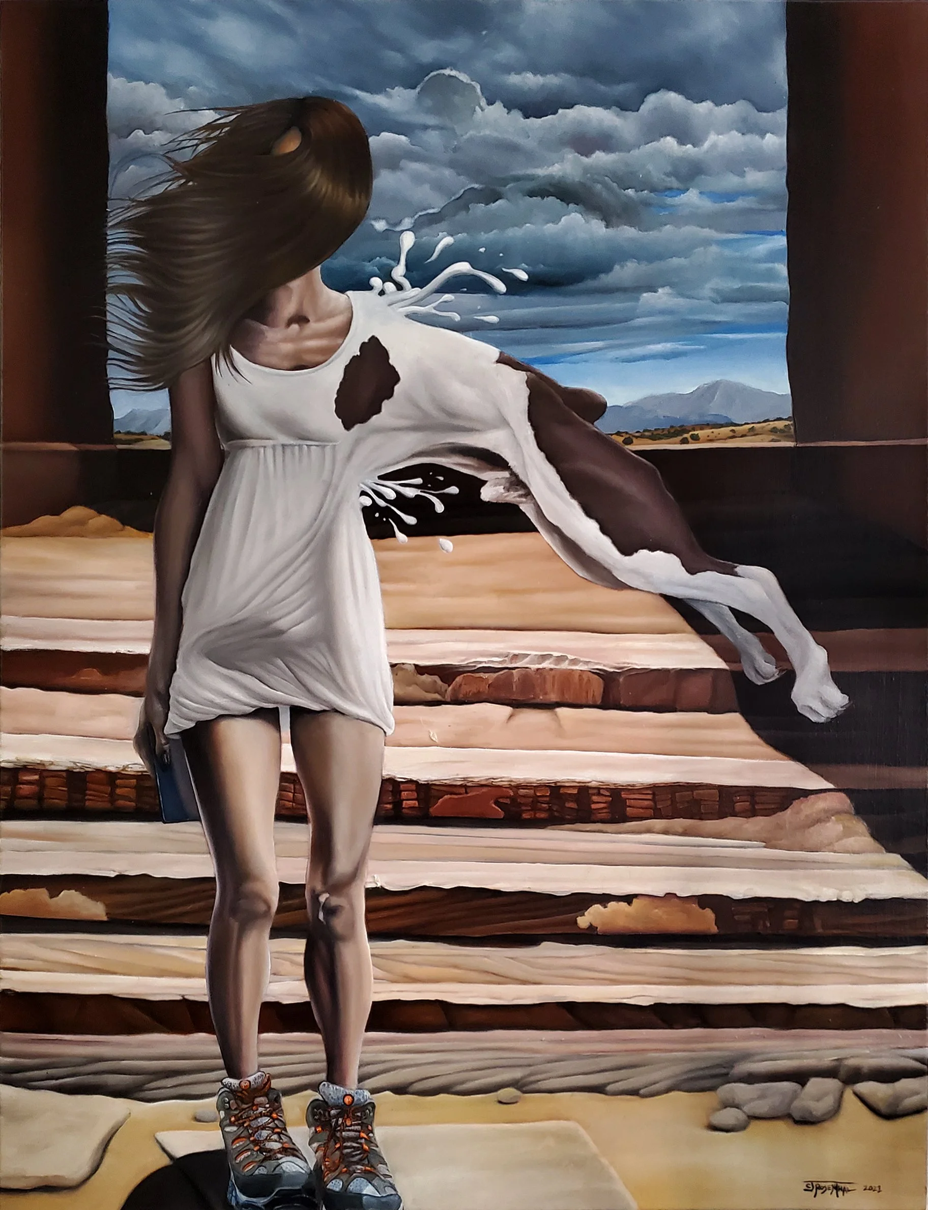 Our Better Angels
2022, oil on canvas, 40"x30" 