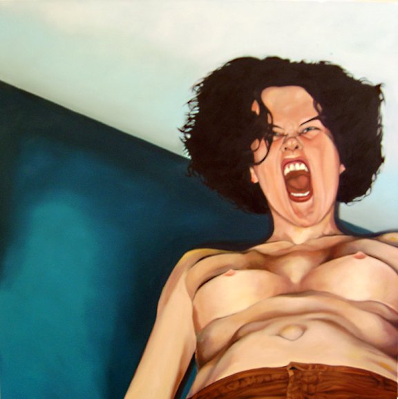 Angelique, 2008, oil on canvas, 54"x54"