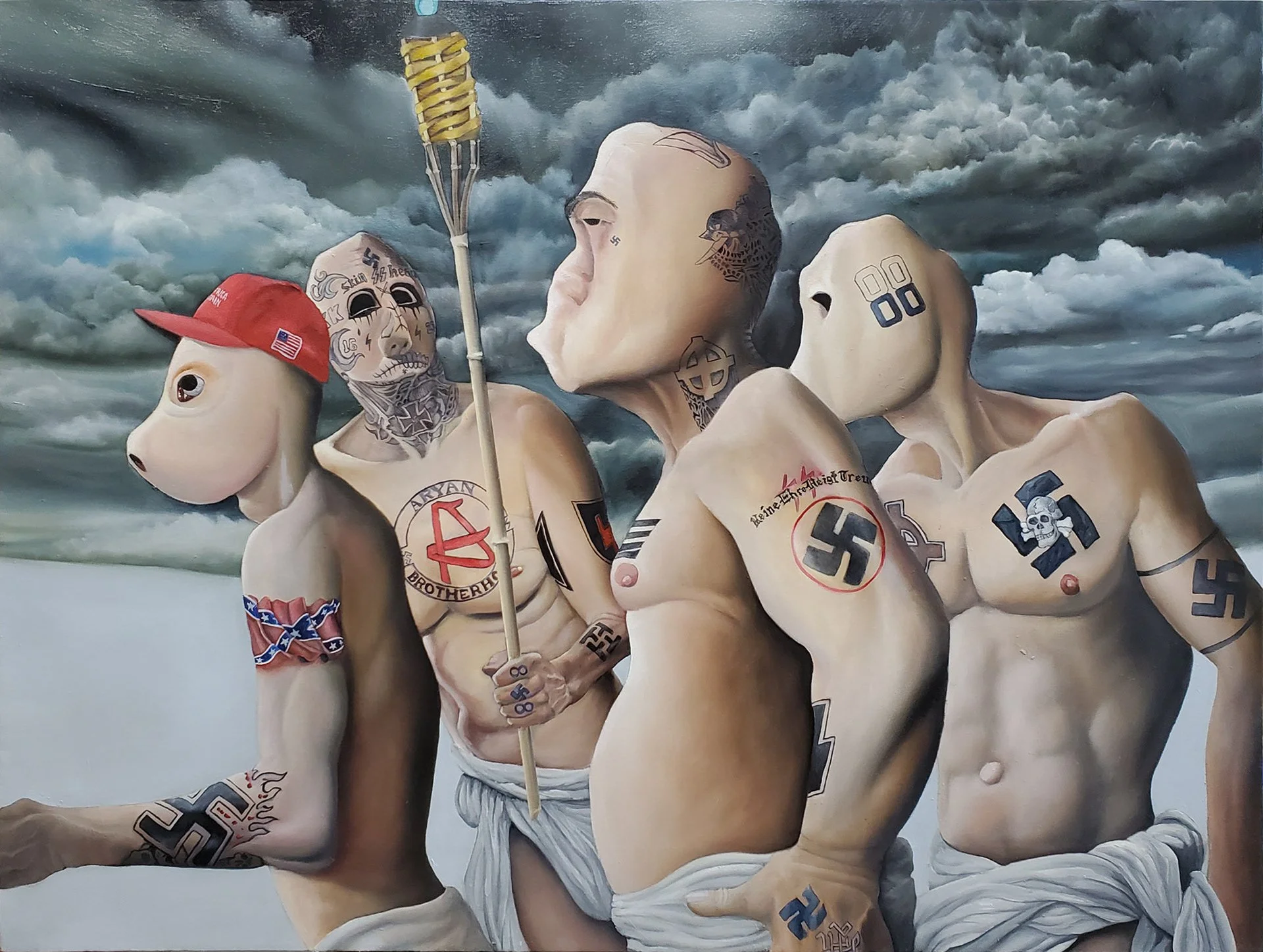 Very Fine People
2020, oil on canvas, 38"x48"