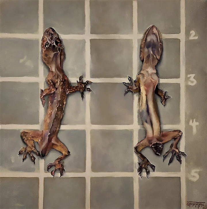Ex-Gecko
2025, oil on canvas, 24"x24"