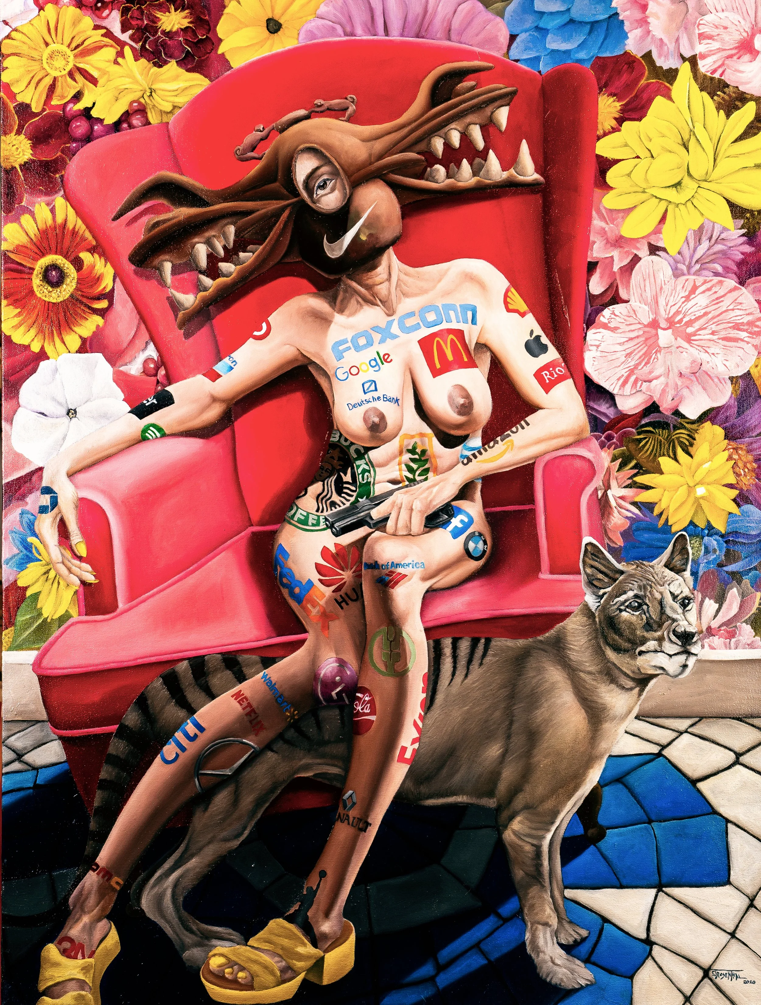 Diverse Portfolio, 2020, oil on canvas, 42"x34"
