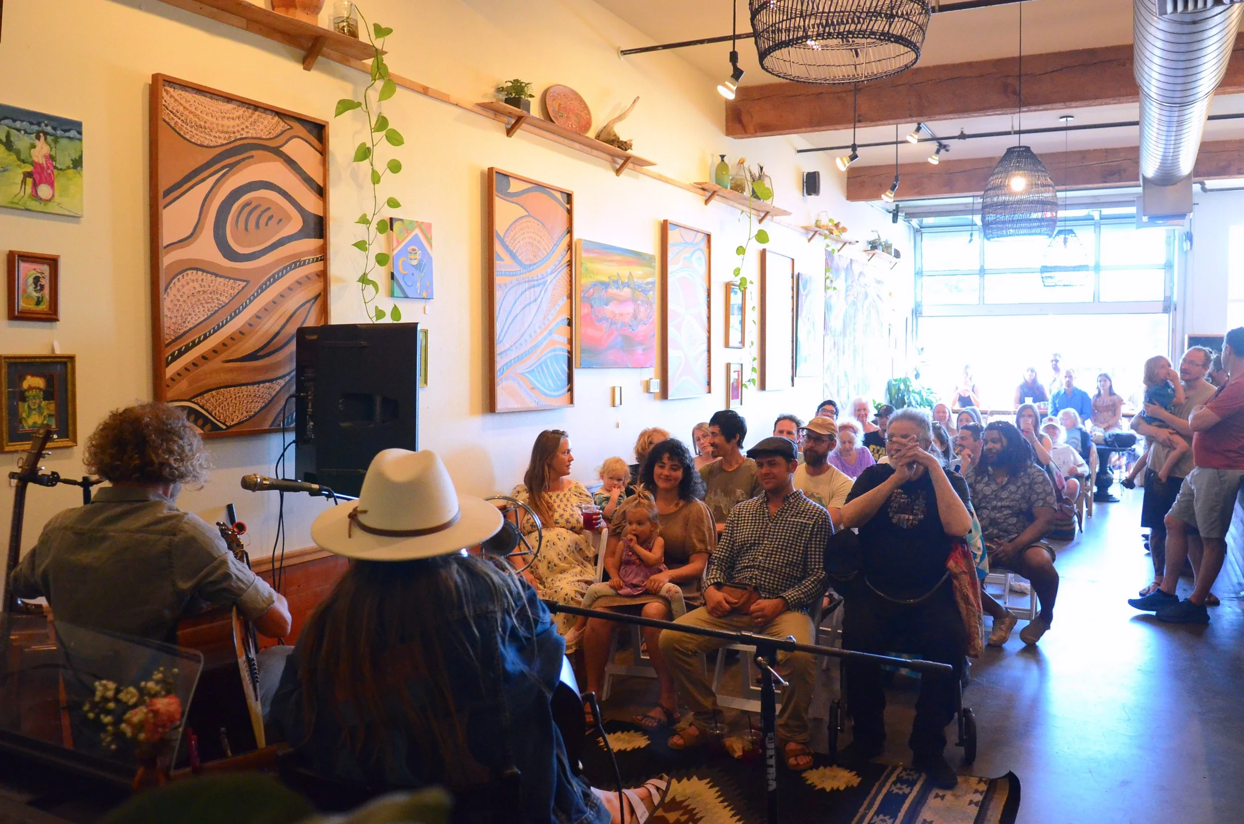 album release performance June 13th at our local cafe