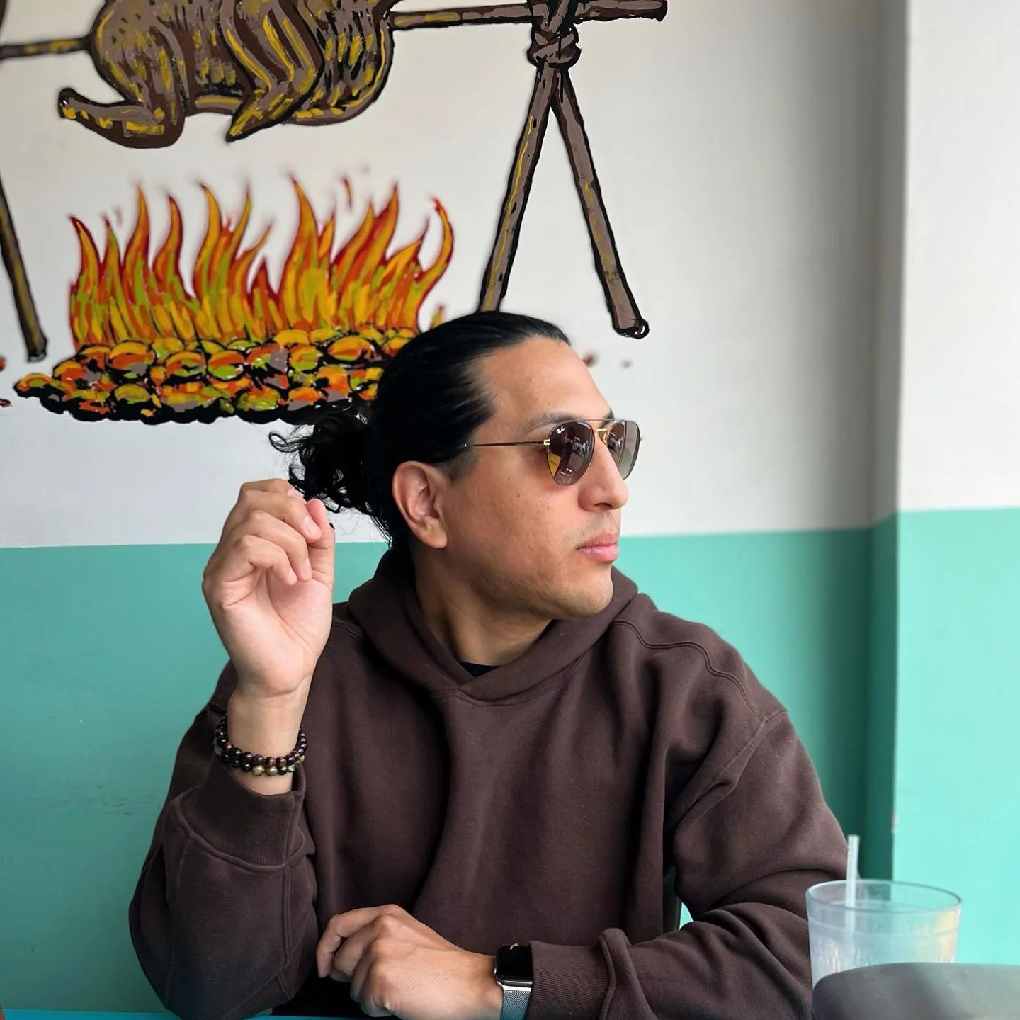 So much of our life is staring at each other, getting answers to questions about what time we need to be where, who wants to change a diaper who wants to unload the dishwasher, asking one another what else needs to get done. 
So when the rare and glo