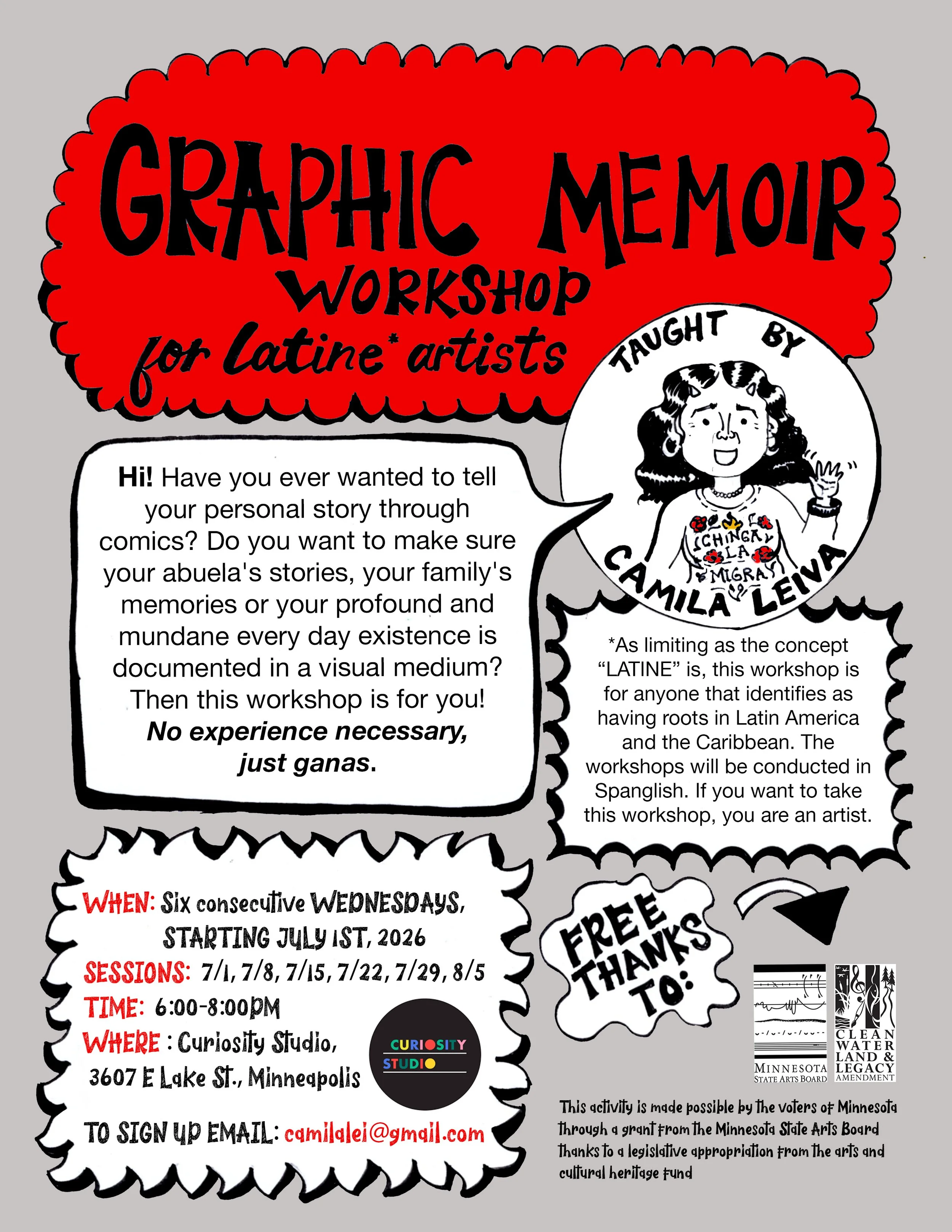 GRAPHIC MEMOIR FOR LATINE ARTISTS