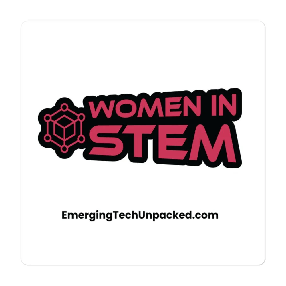 Women in STEM Sticker - Geek Chic Science, Tech, Engineering & Math Decal