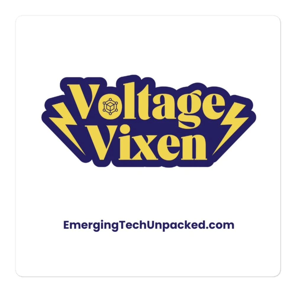Voltage Vixen Sticker - Women in STEM, Tech & Engineering Laptop Decal