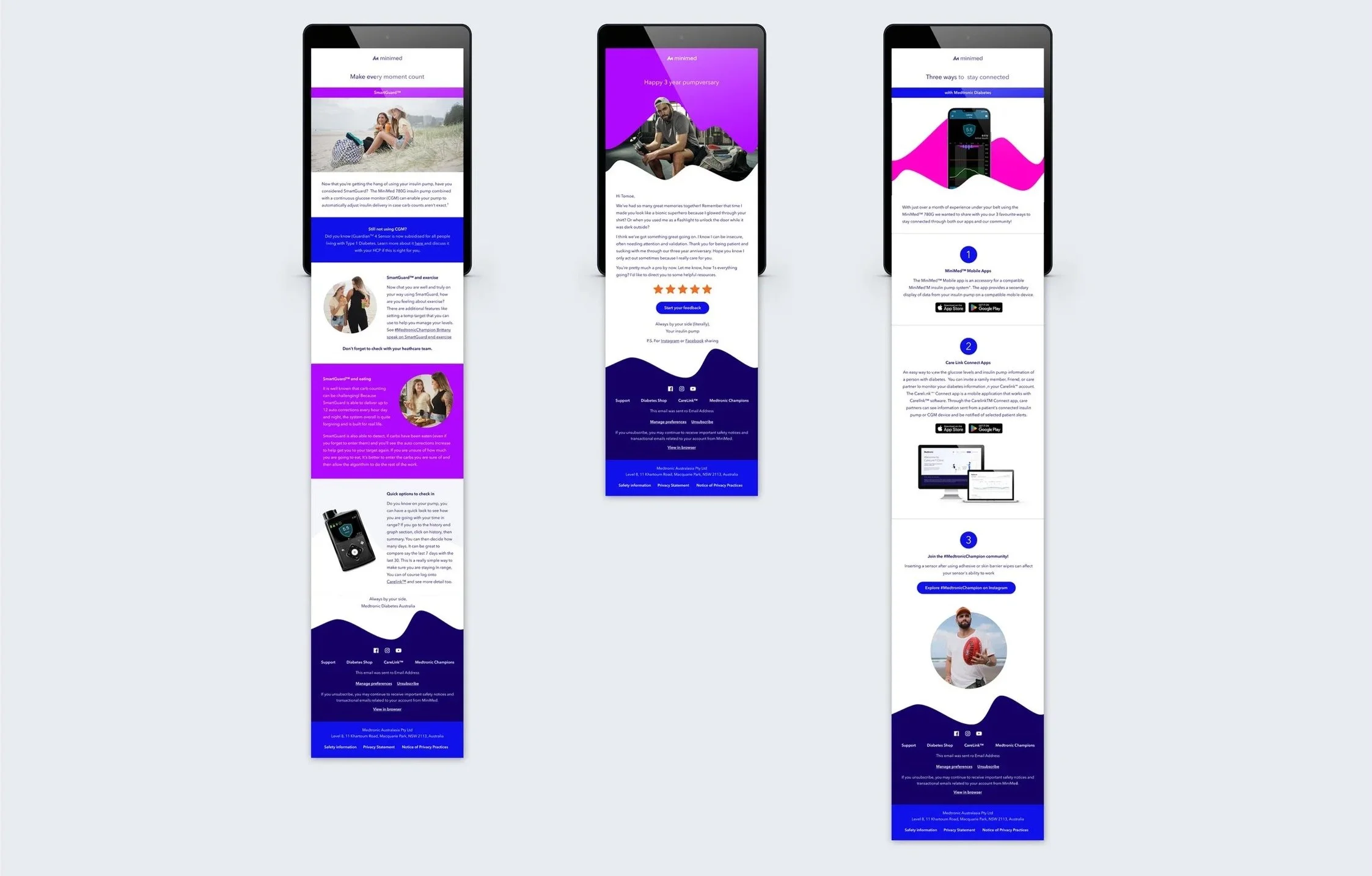 MiniMed ANZ Launch - Email Templates