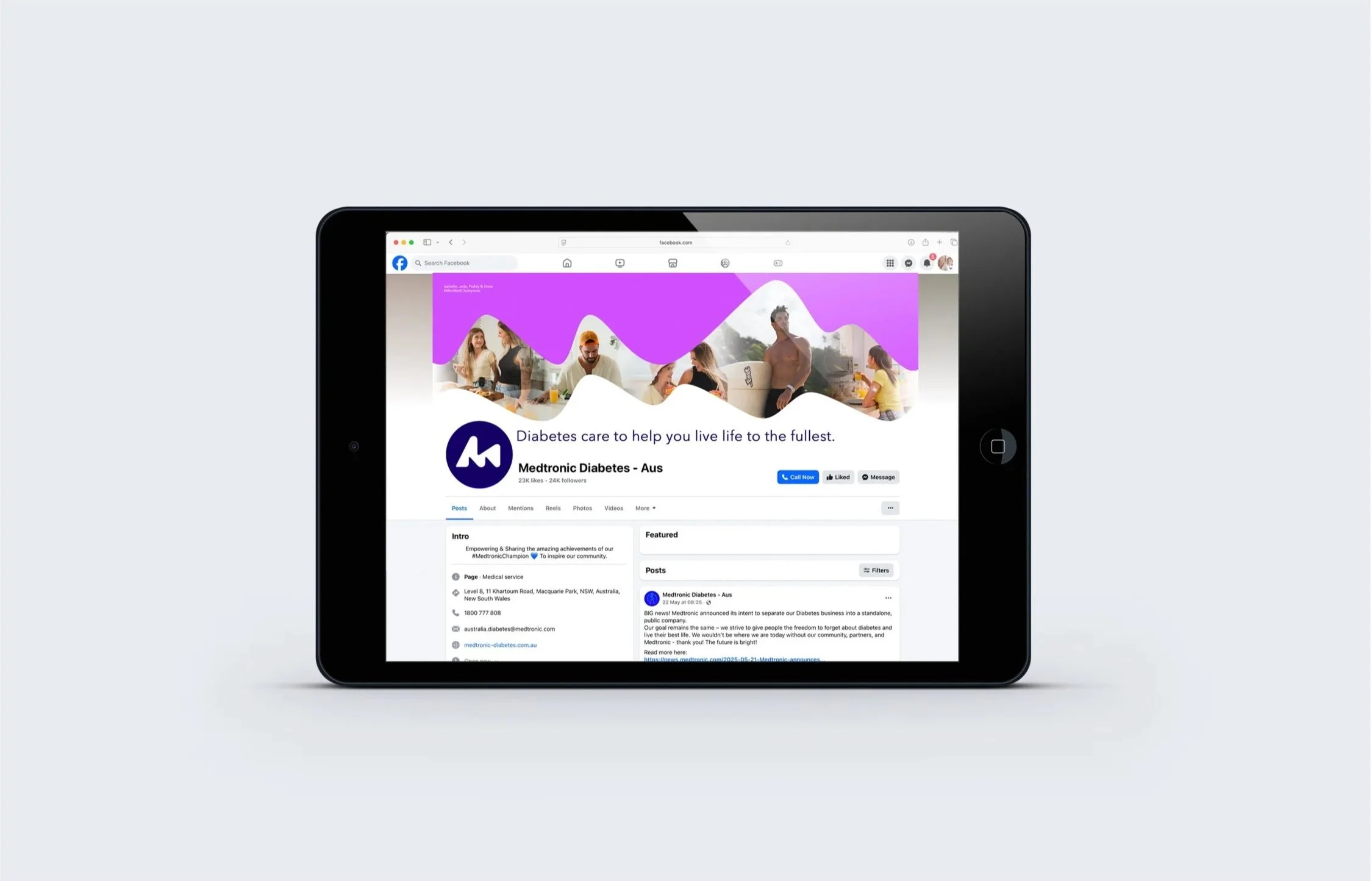 MiniMed ANZ Launch - Facebook Cover