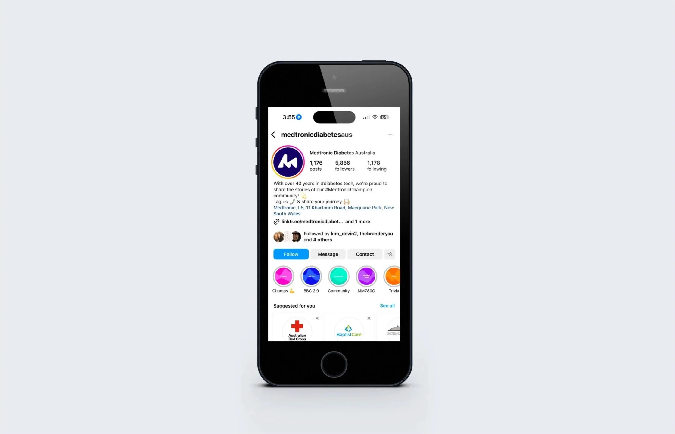 MiniMed ANZ Launch - Instagram Profile
