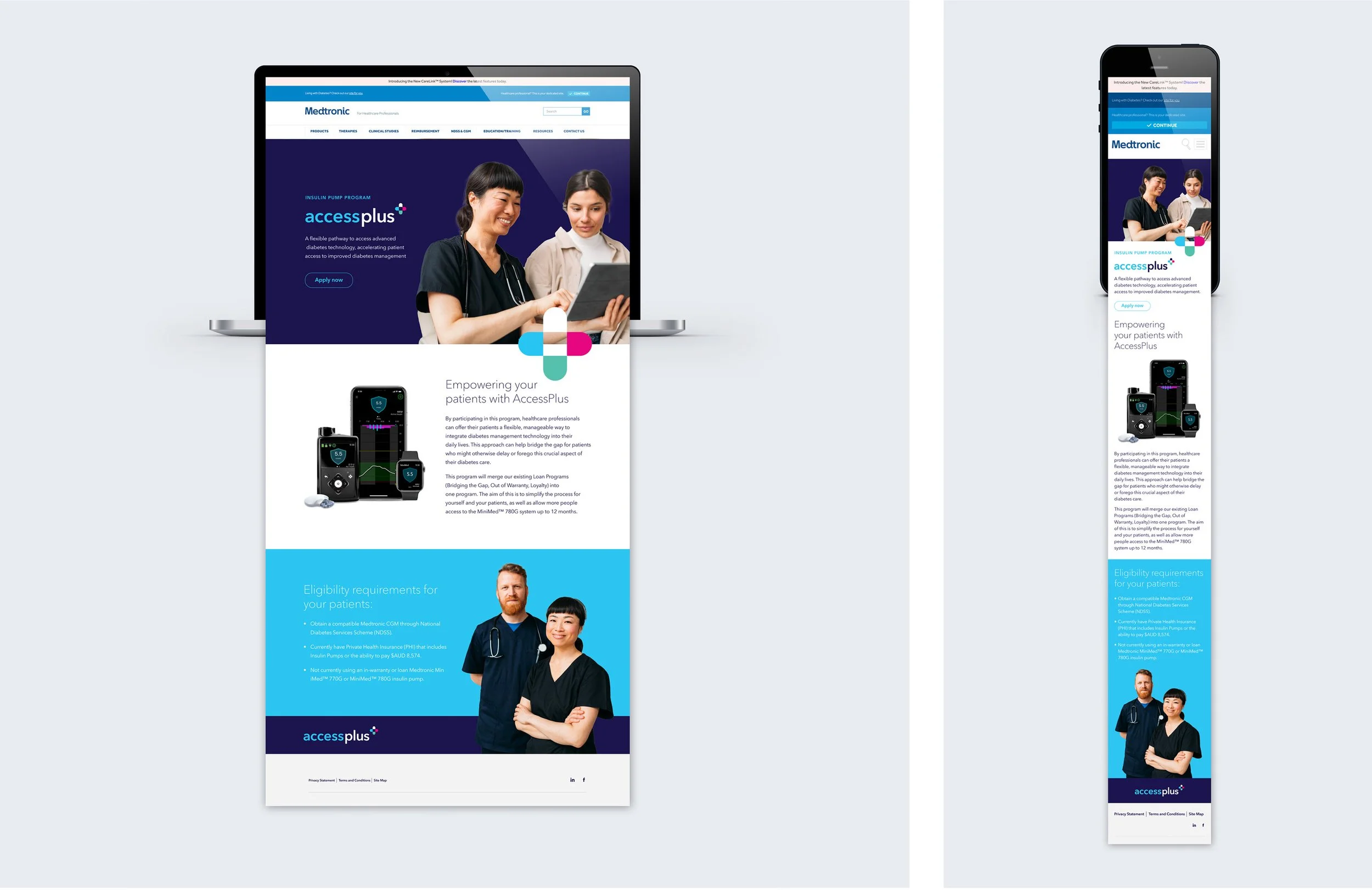 Access Plus Health Care Professionals Web Design - Desktop & Mobile
