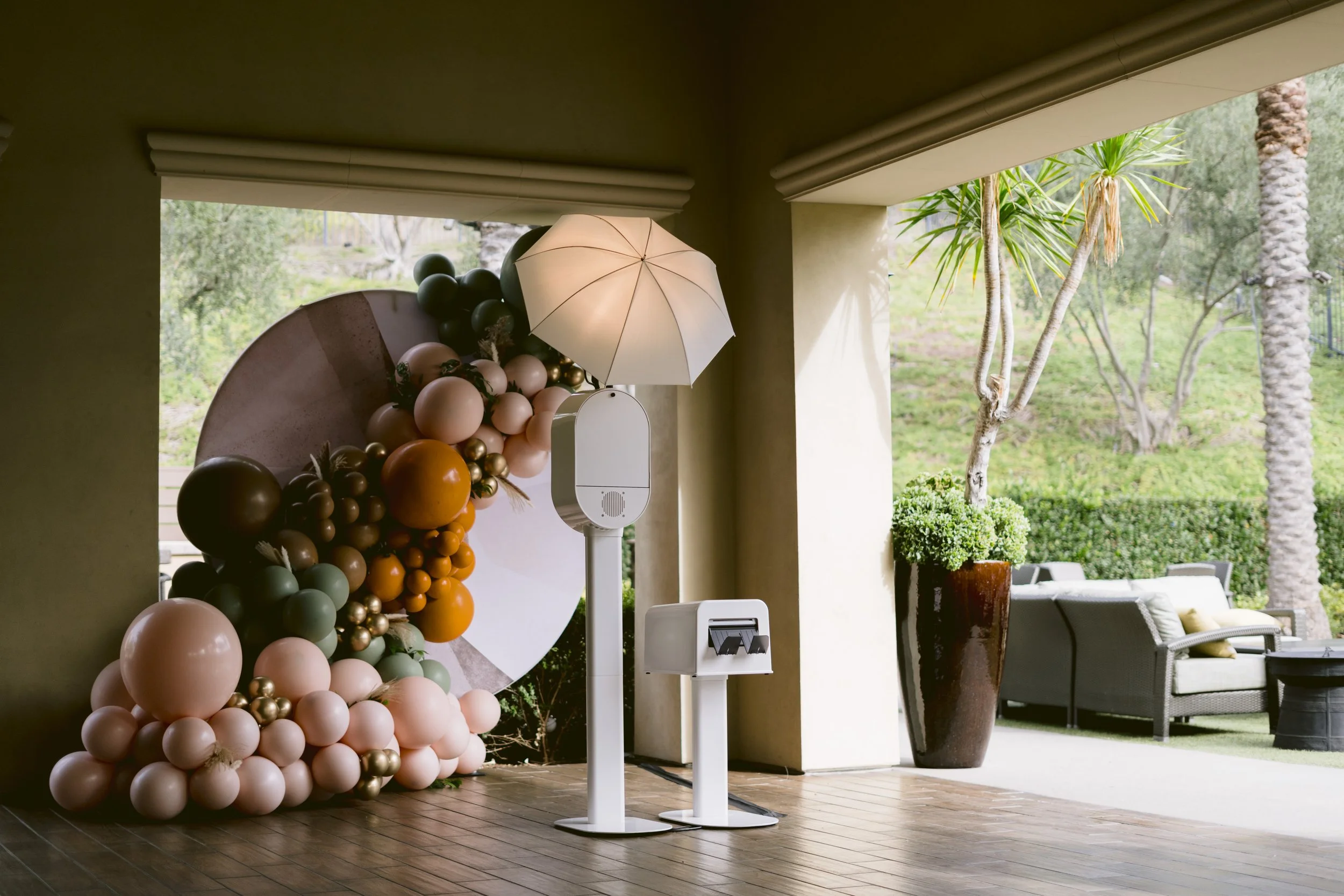 photo booth set up for event