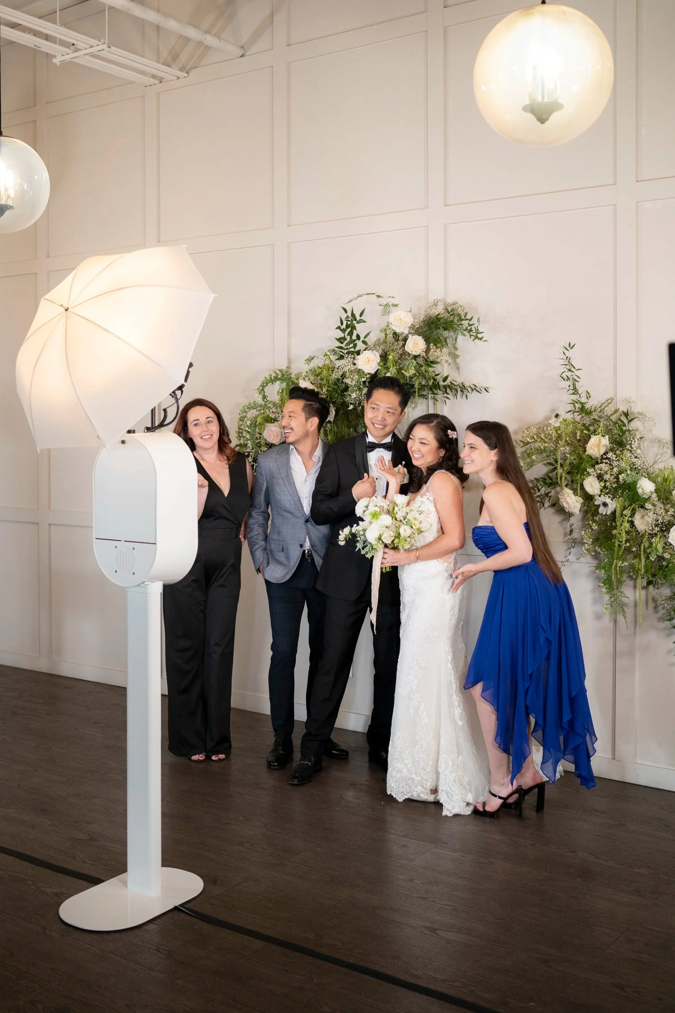 wedding party using our photobooth