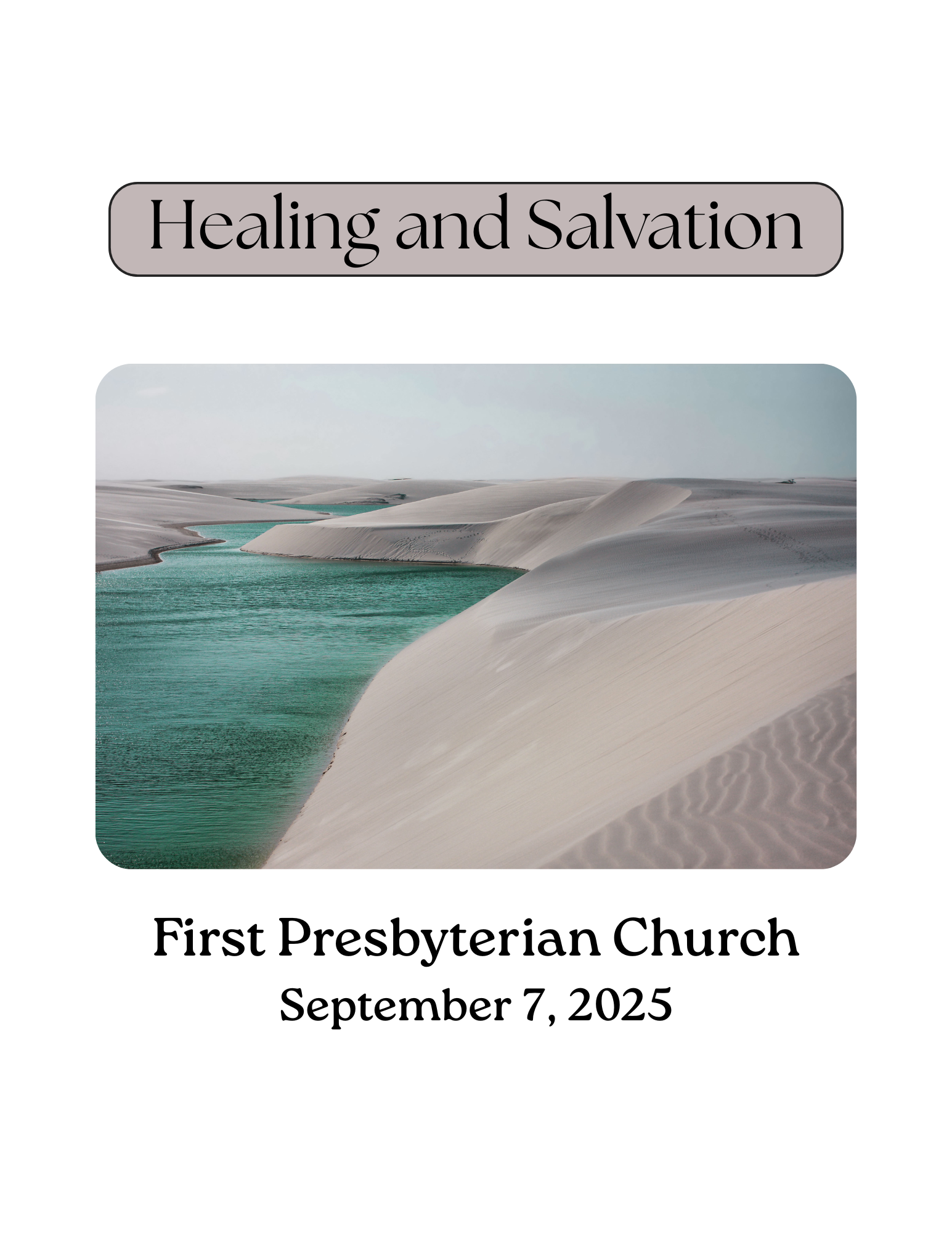 Sunday Worship 9/7/25