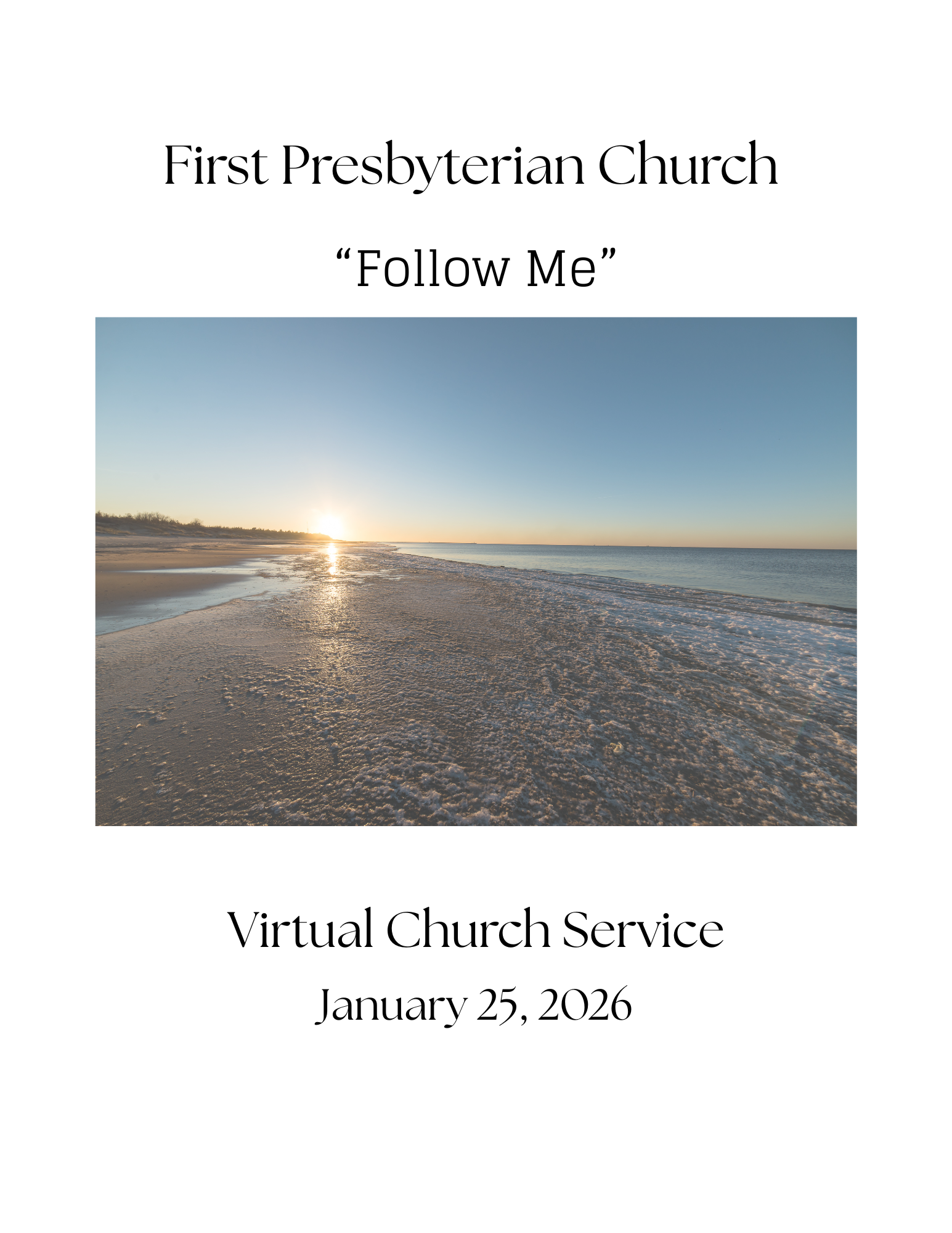 Sunday Worship 1/25/26 